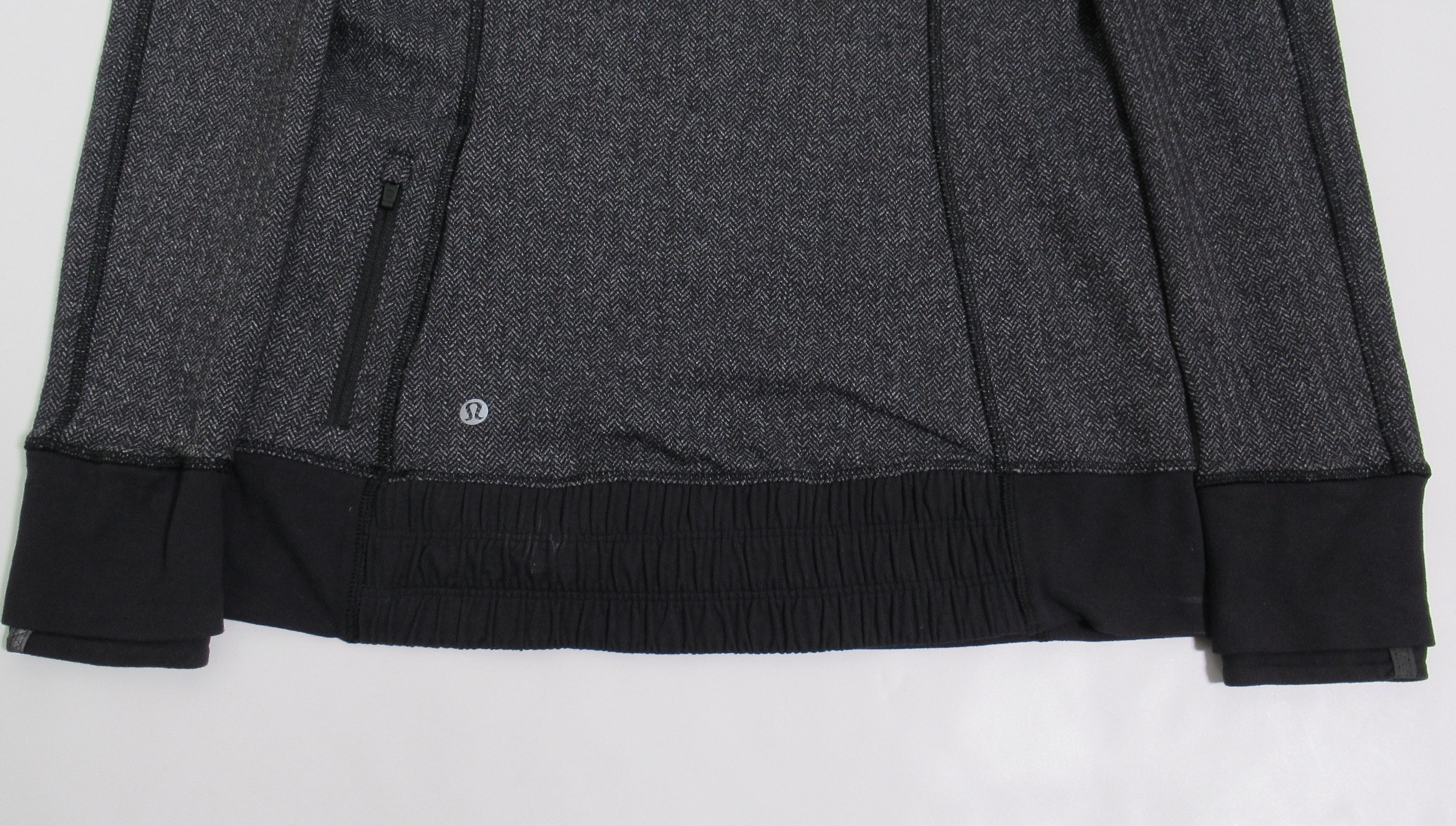Lululemon Lululemon Think Fast Hoodie Heathered Herringbone Black Size M / US 6-8 / IT 42-44 - 9 Thumbnail