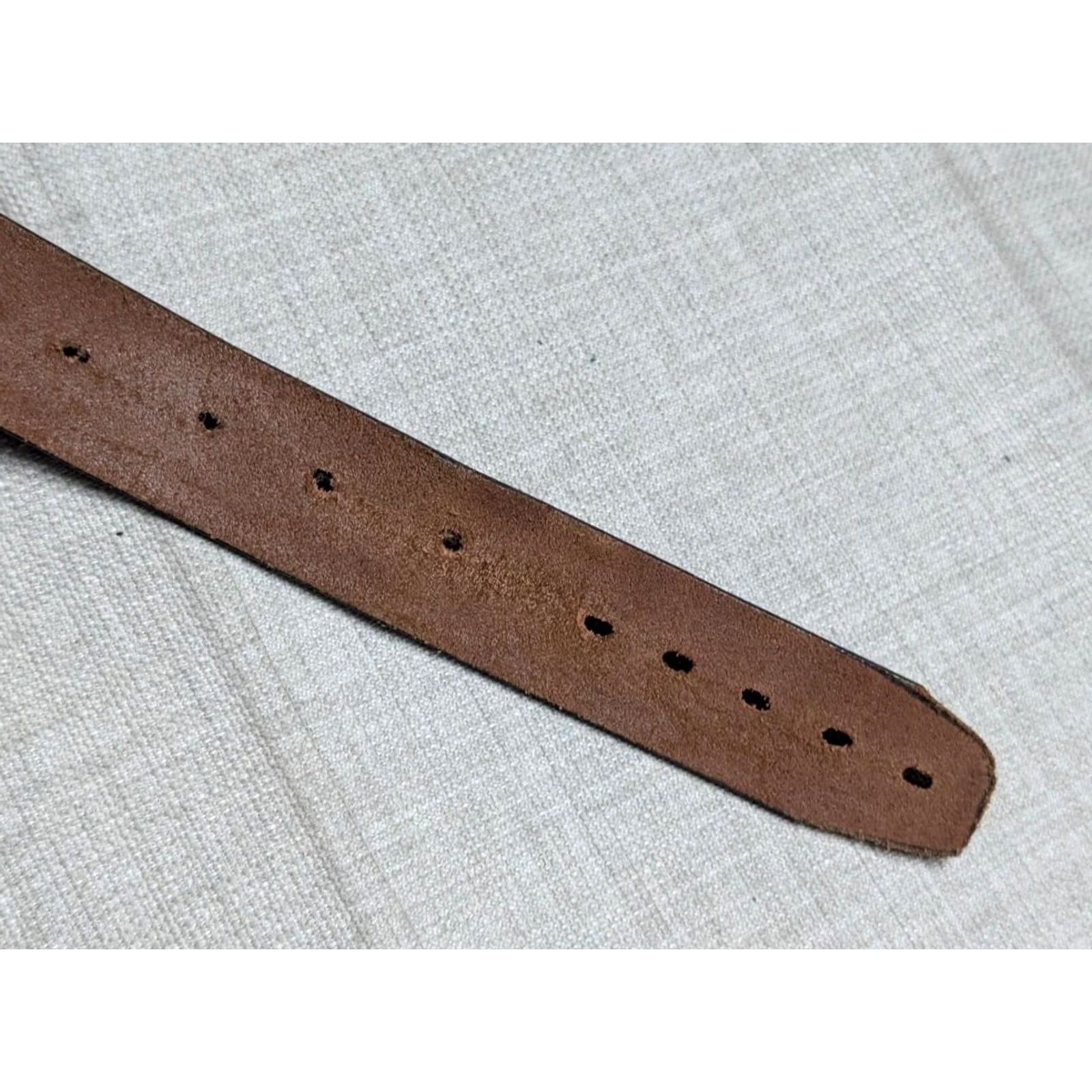 Wrangler VINTAGE TOOLED leather belt EAGLE rodeo 40 brown WESTERN cowboy WRANGLER Size 40 - 4 Thumbnail