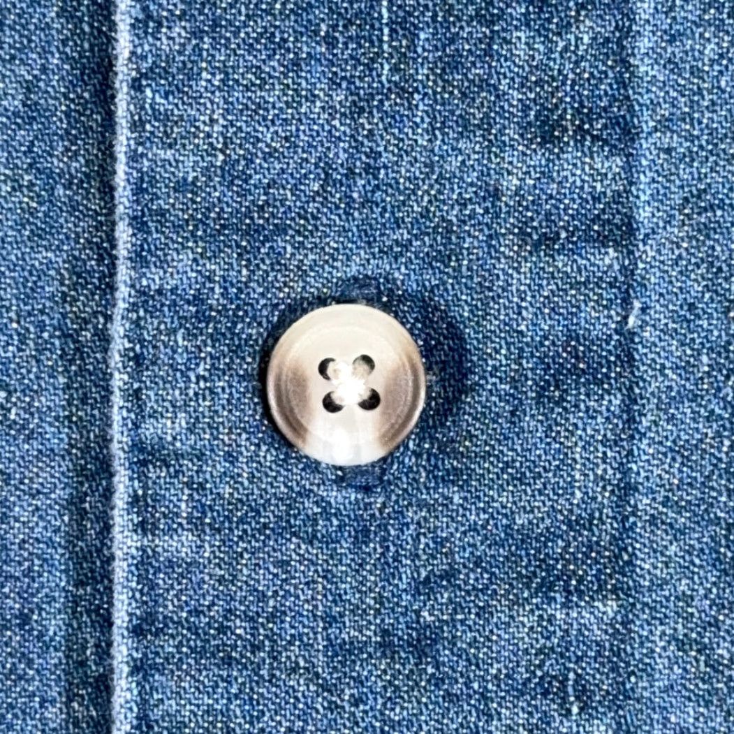 Vintage VINTAGE Key Shirt Adult LARGE Blue Chambray Workwear Outdoor Denim Style Y2K Shirt Mens Size US L / EU 52-54 / 3 - 4 Thumbnail