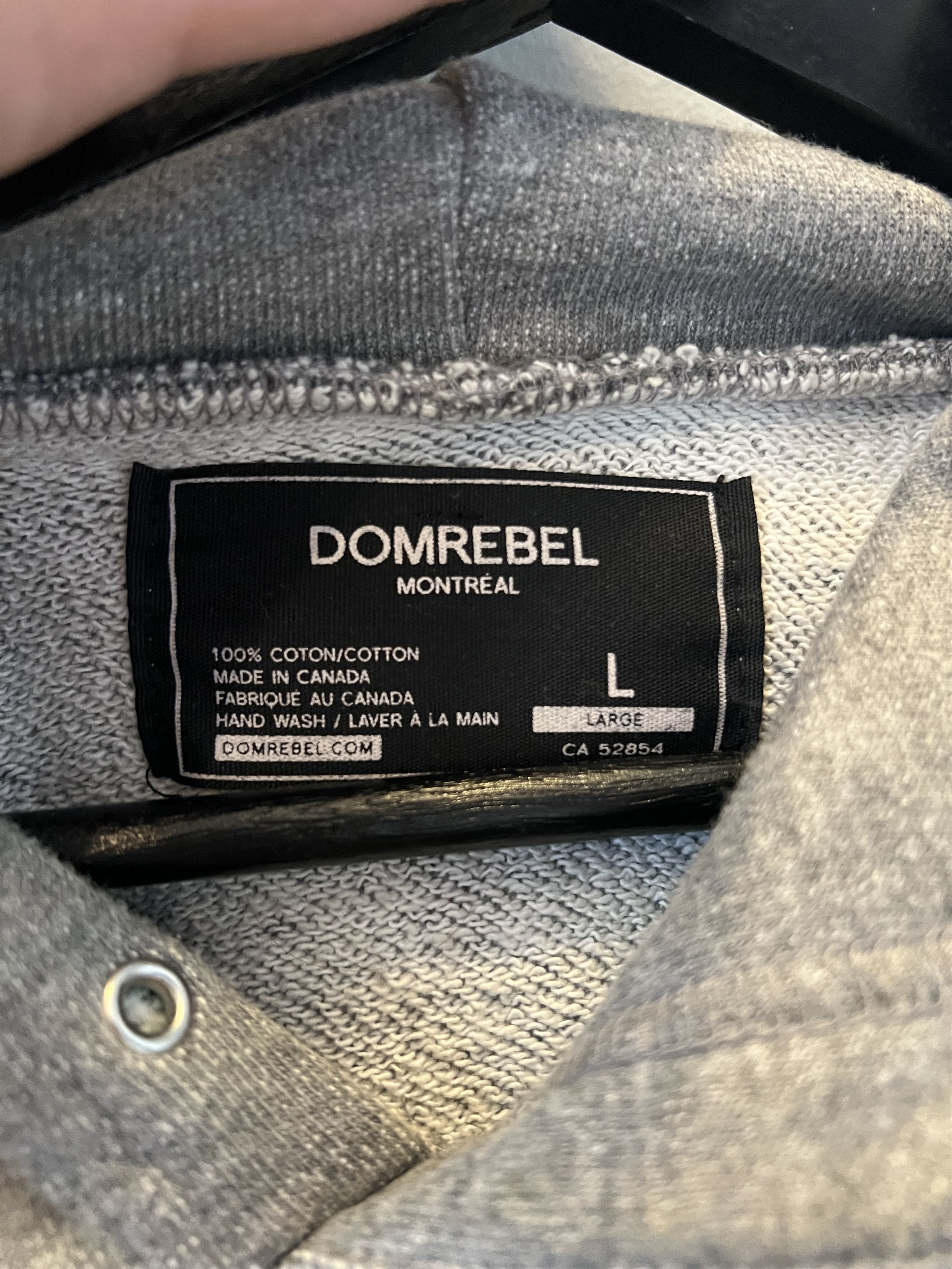 DOMREBEL Dom Rebel / Gray Bunny Hoodie Size US L / EU 52-54 / 3 - 4 Thumbnail