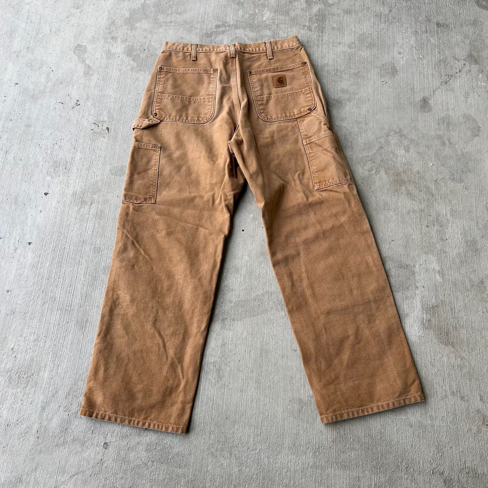 Carhartt × Vintage Carhartt brown double knee work wear carpenter pants Size US 32 / EU 48 - 5 Thumbnail