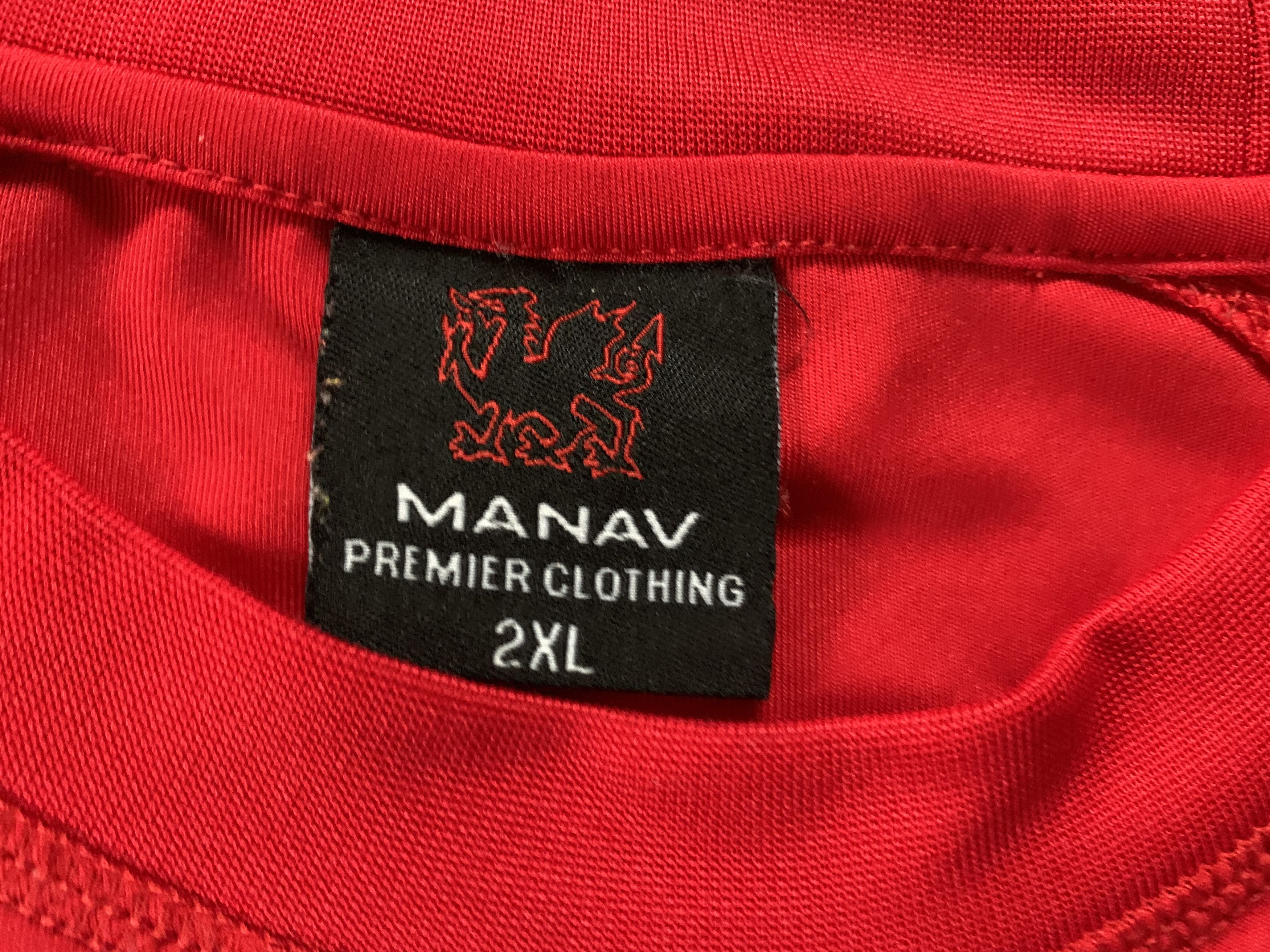 Vintage Cymru Wales Manav Rugby Printed T Shirt Size US XXL / EU 58 / 5 - 7 Thumbnail