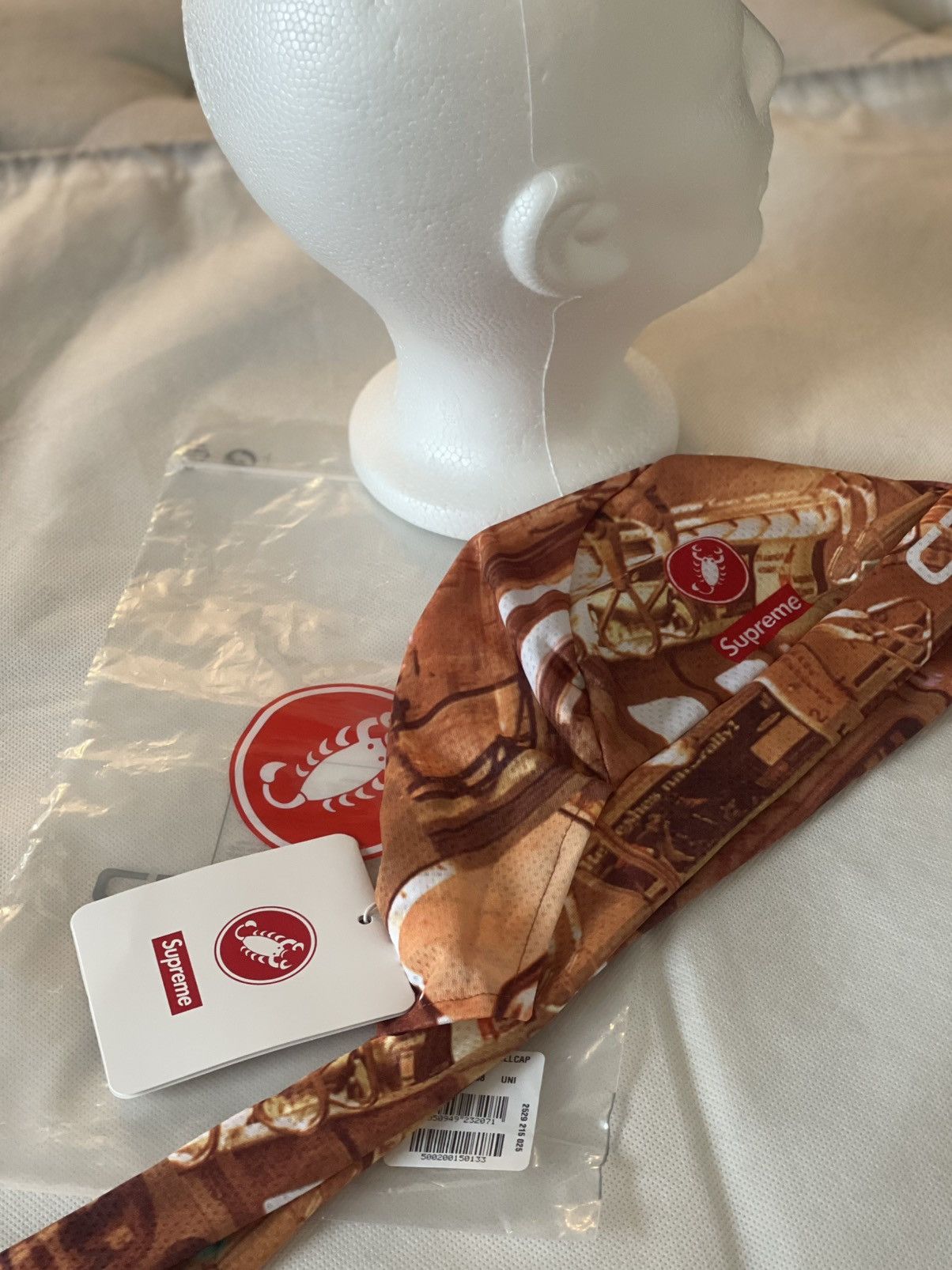 Supreme SUPREME X CASTELLI SUBWAY CYCLE SKULL CAP Size ONE SIZE - 12 Thumbnail