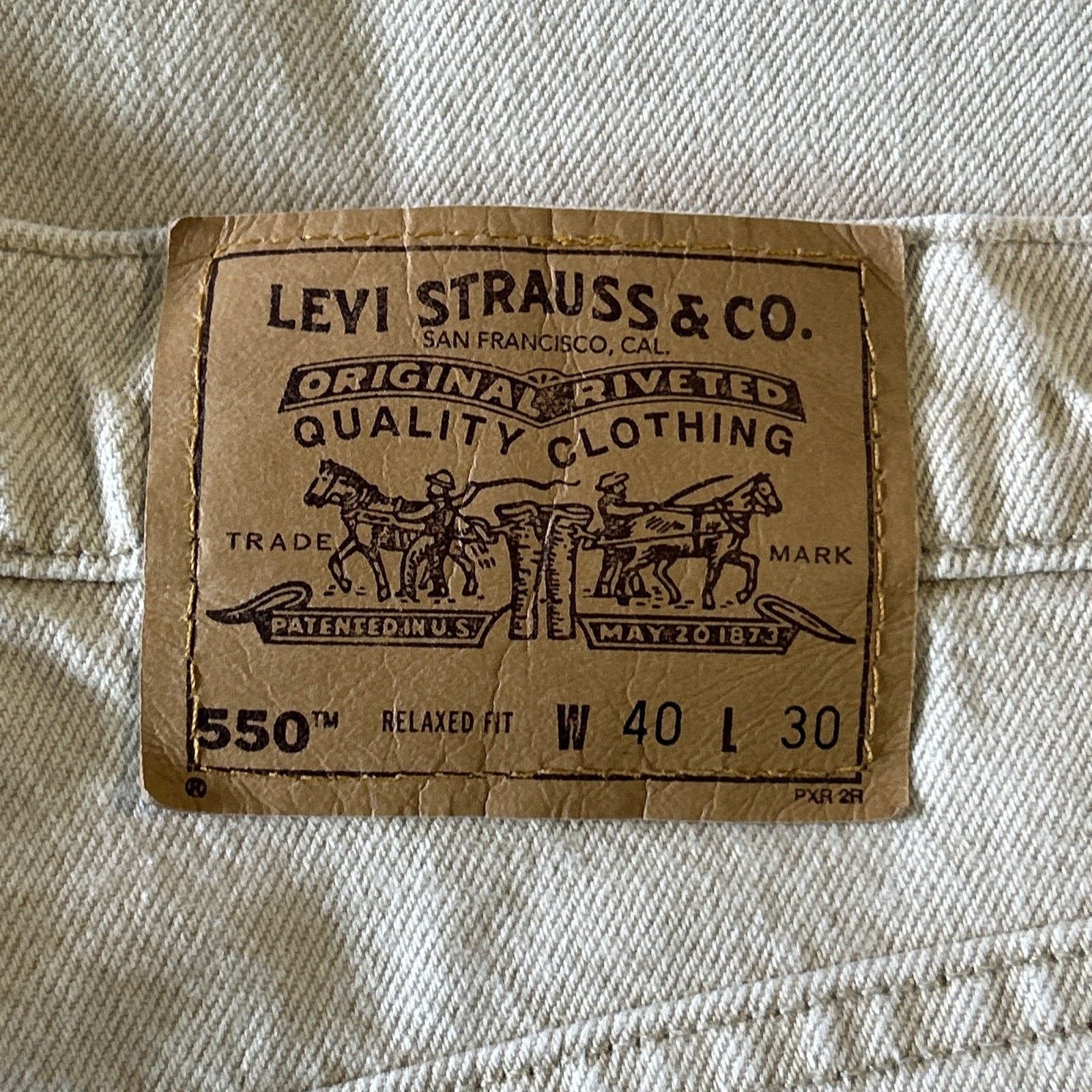 Levi's Levis 550 USA Made Orange Tab Relaxed Baggy Jeans 40x30 USA Size US 40 / EU 56 - 4 Thumbnail