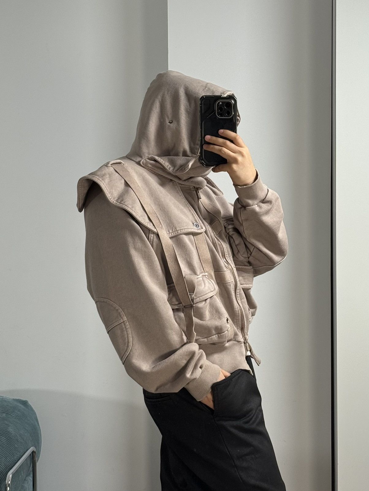 SHINE LUXURY Shine Luxury “SANGUINE” Layered Navigator Zipper Hoodie Size US S / EU 44-46 / 1 - 17 Thumbnail