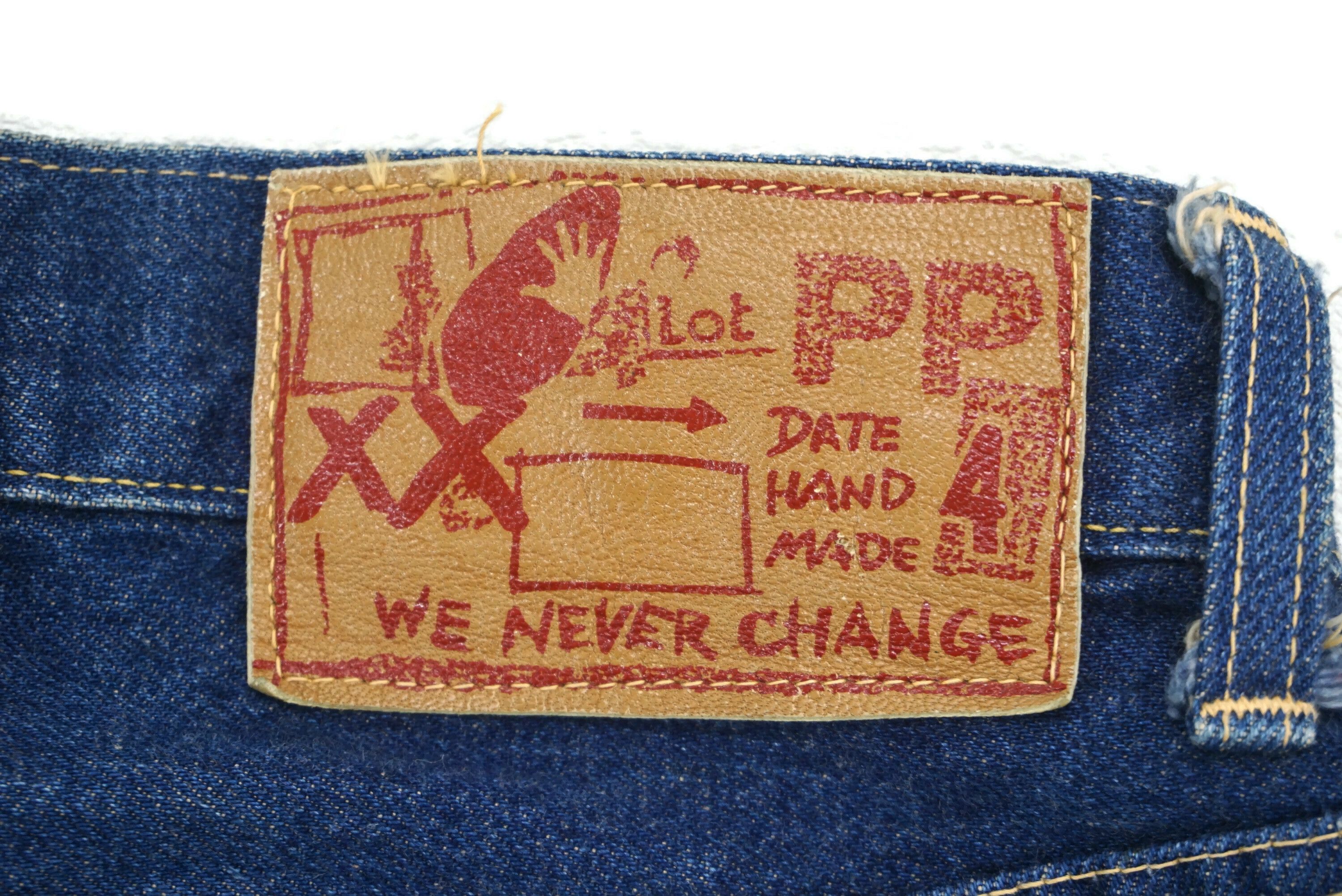 HOLLYWOOD RANCH MARKET HRM Hand Made Selvedge Jeans W26xL28 Blue Blue Ankle Denim Size 26" / US 2 / IT 38 - 15 Thumbnail
