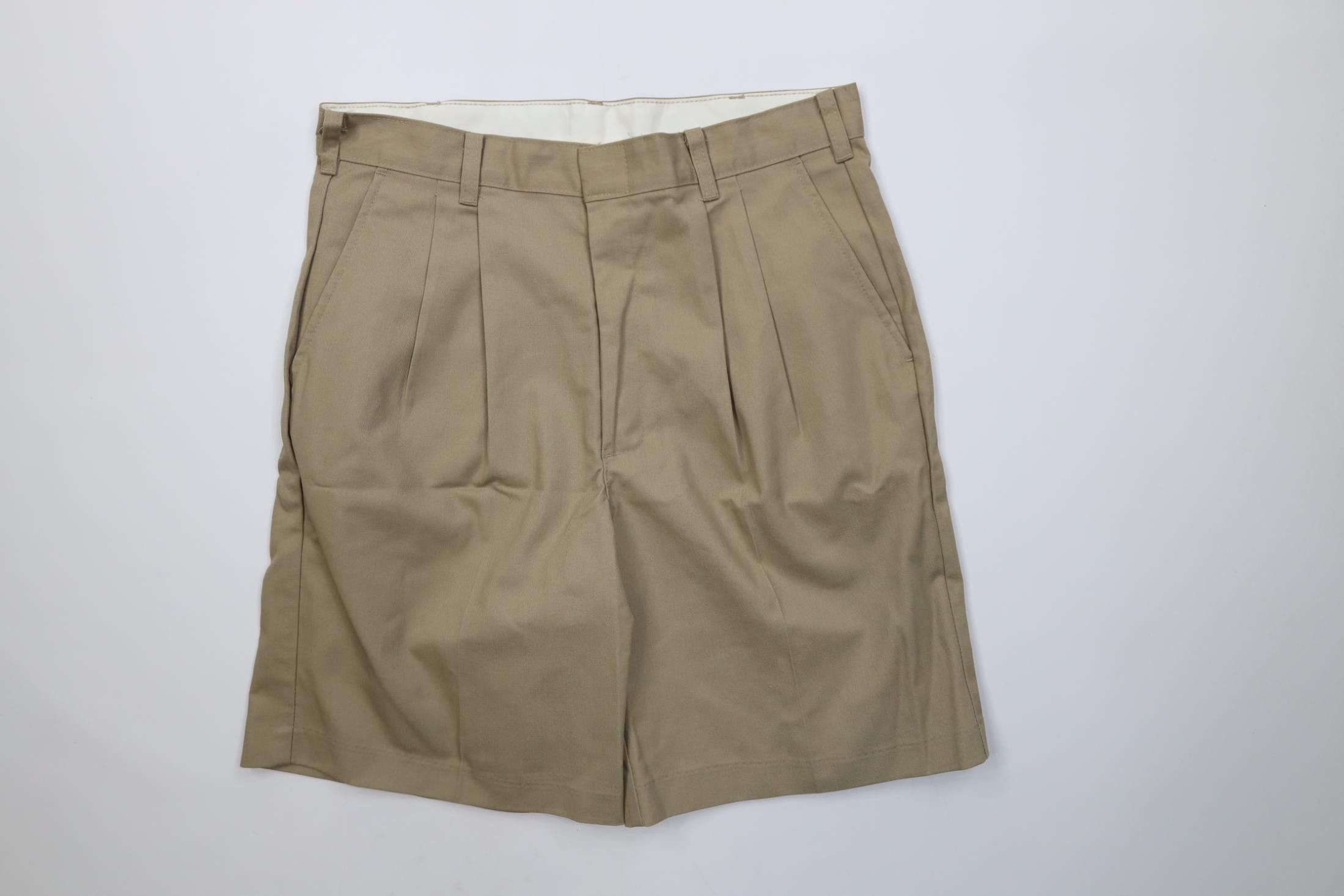 Vintage Vintage 90s Streetwear Above Knee Chino Shorts Khaki USA Size US 32 / EU 48 - 1 Thumbnail