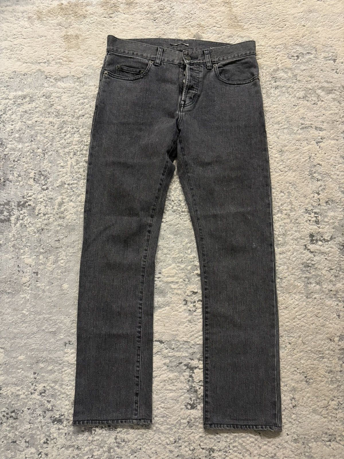 Saint Laurent Paris Saint Laurent by Hedi Slimane - FW14 Charcoal Grey Denim Size US 29 - 1 Thumbnail
