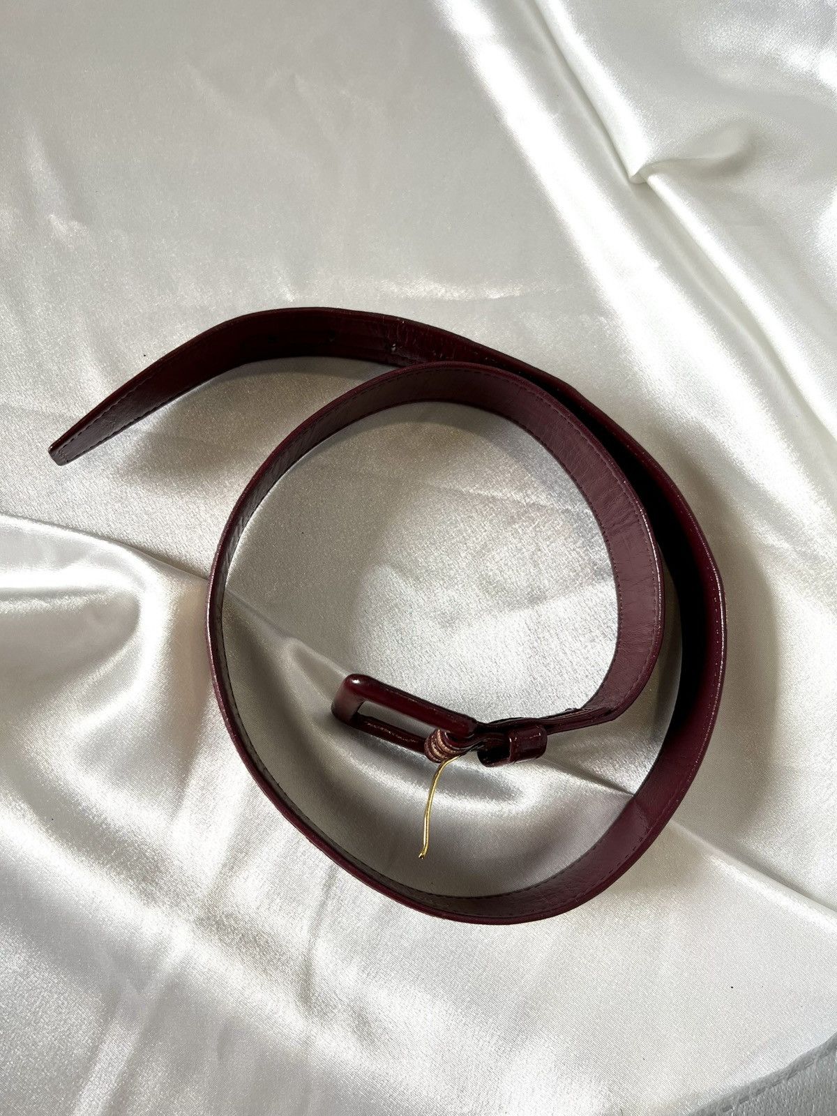 Dior Dior Leather Belt – Burgundy/Beige Monogram Size ONE SIZE - 21 Thumbnail
