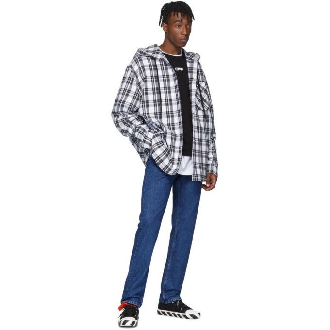 Off-White Black Wavy Line Logo Oversized Sweatshirt Size US M / EU 48-50 / 2 - 4 Thumbnail