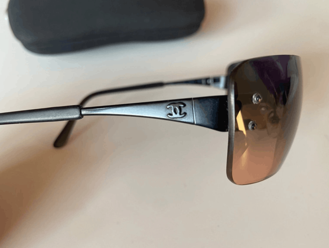 Chanel CHANEL SUNGLASSES 4005 LOGO CC Wrap Metal Vintage Iconic Size ONE SIZE - 5 Thumbnail