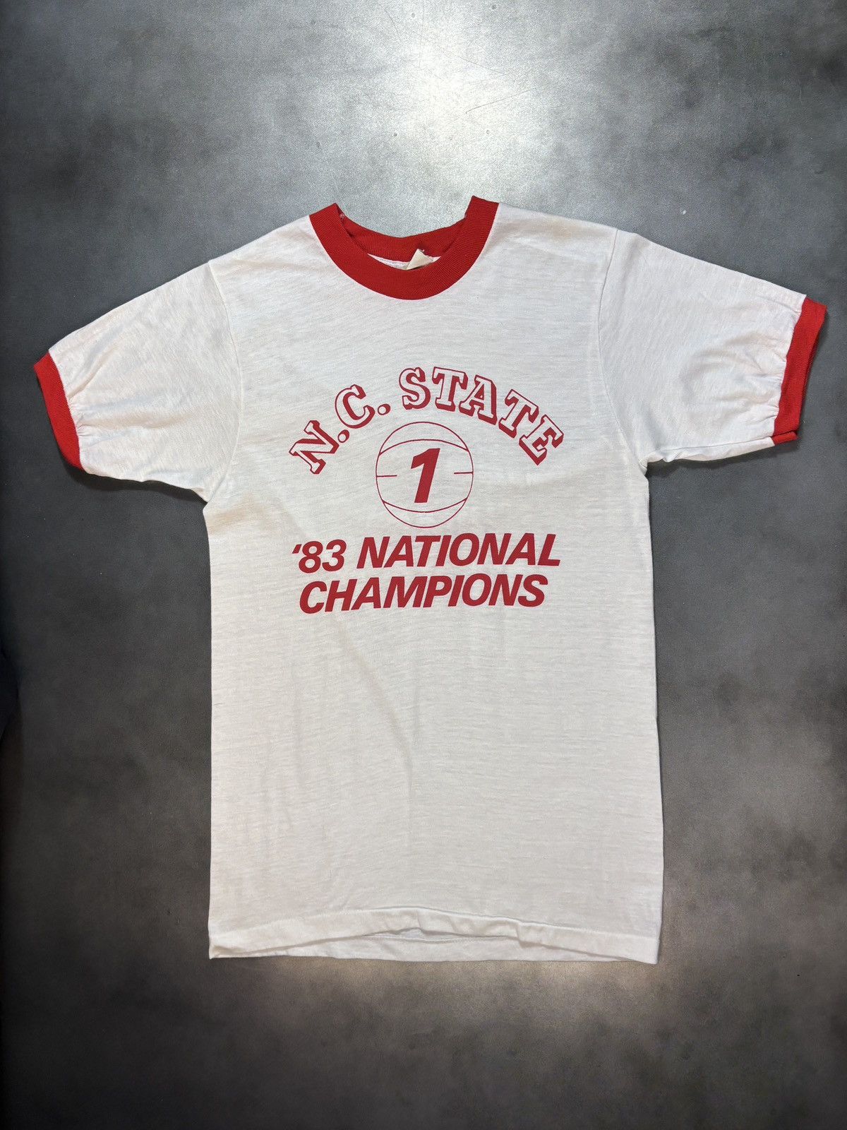 1980s Vintage Ringer Tee Sportswear Screen Stars Made in USA