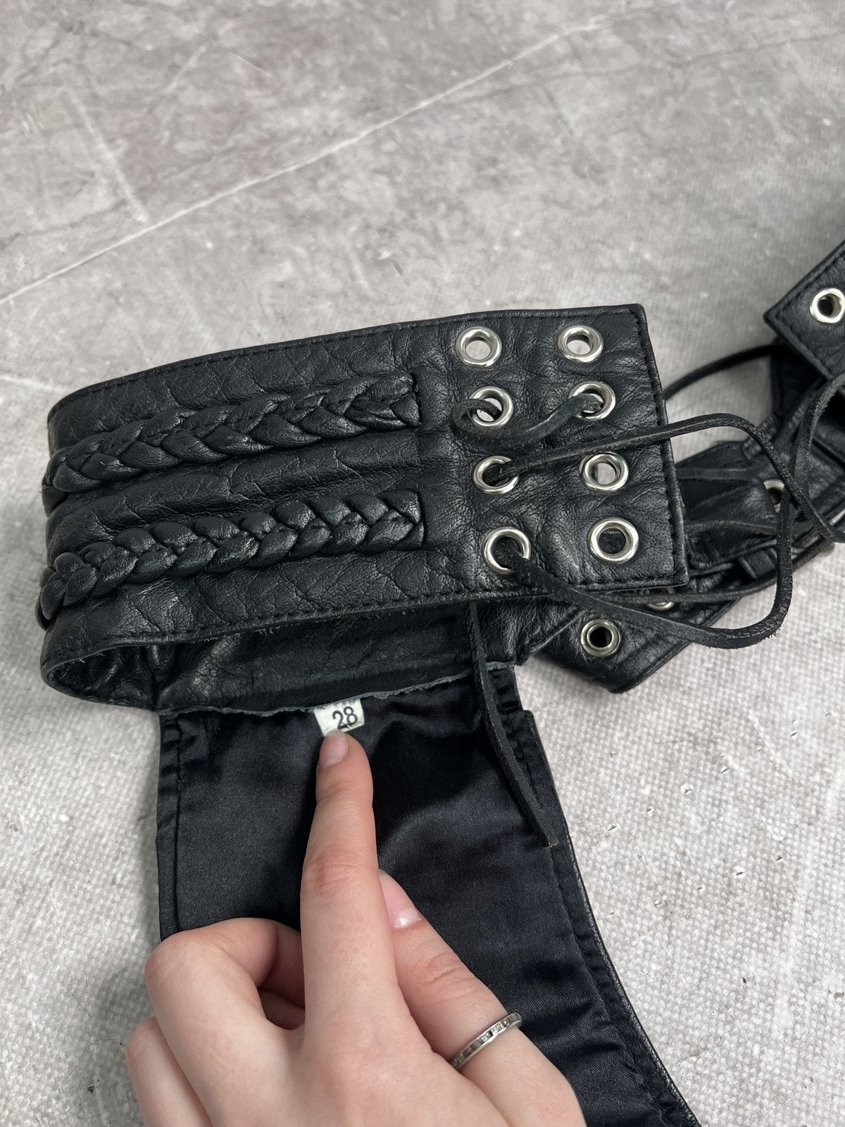 Harley Davidson Leather Moto Harley Davidson y2k Comme des garçons style Size US 32 / EU 48 - 17 Thumbnail
