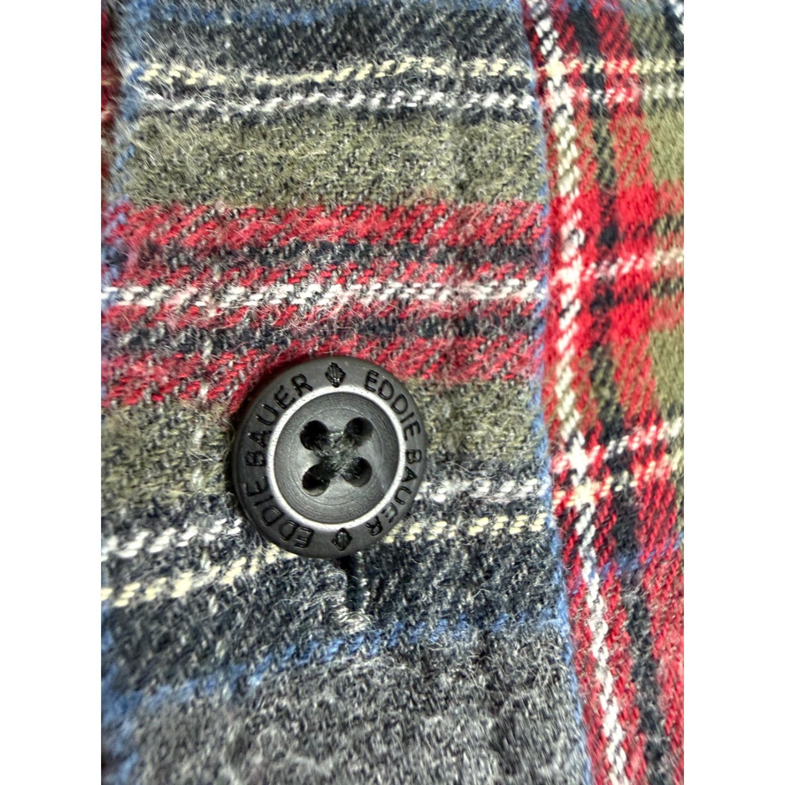 Eddie Bauer VINTAGE Eddie Bauer Flannel Shirt Men L Gray Plaid Cotton Outdoors Slim Fit Adult Large Gray Plaid Casual/Workwear Mens Size US L / EU 52-54 / 3 - 6 Thumbnail
