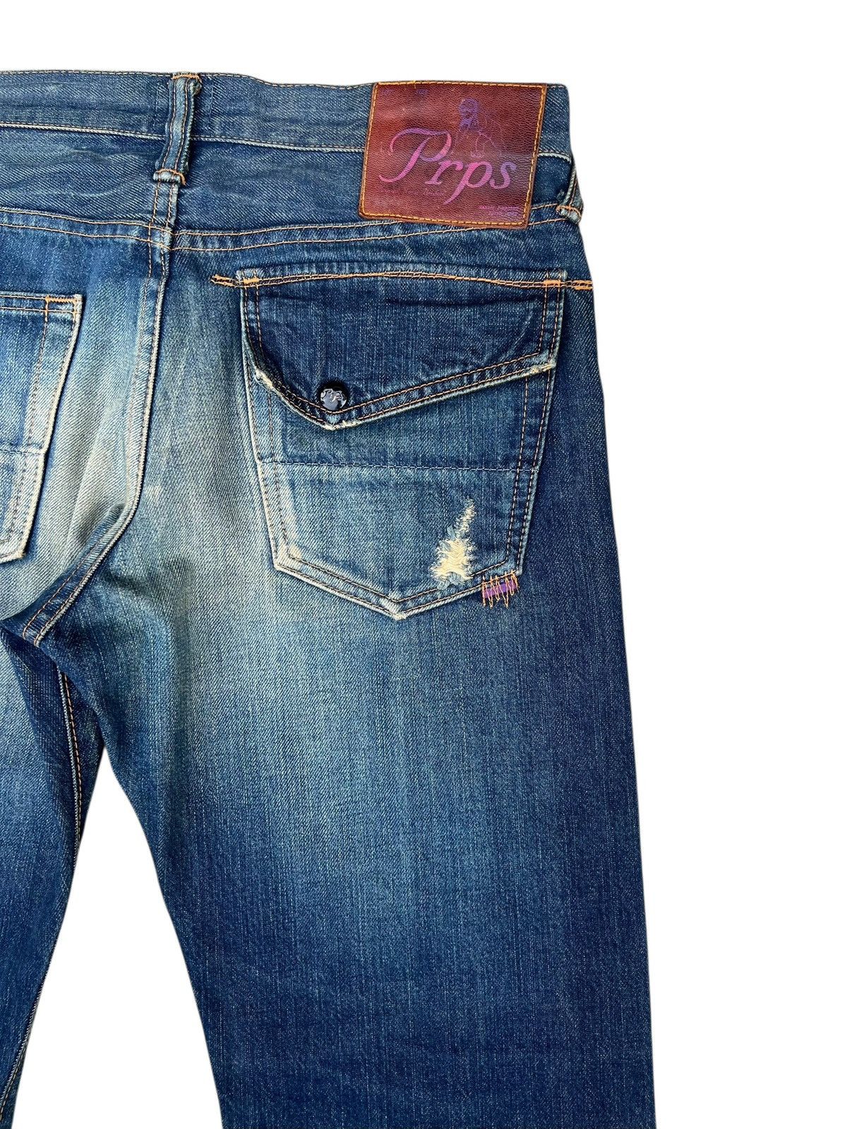 Prps PRPS Barracuda Distressed Mud Wash Denim Jeans Size US 30 / EU 46 - 19 Thumbnail