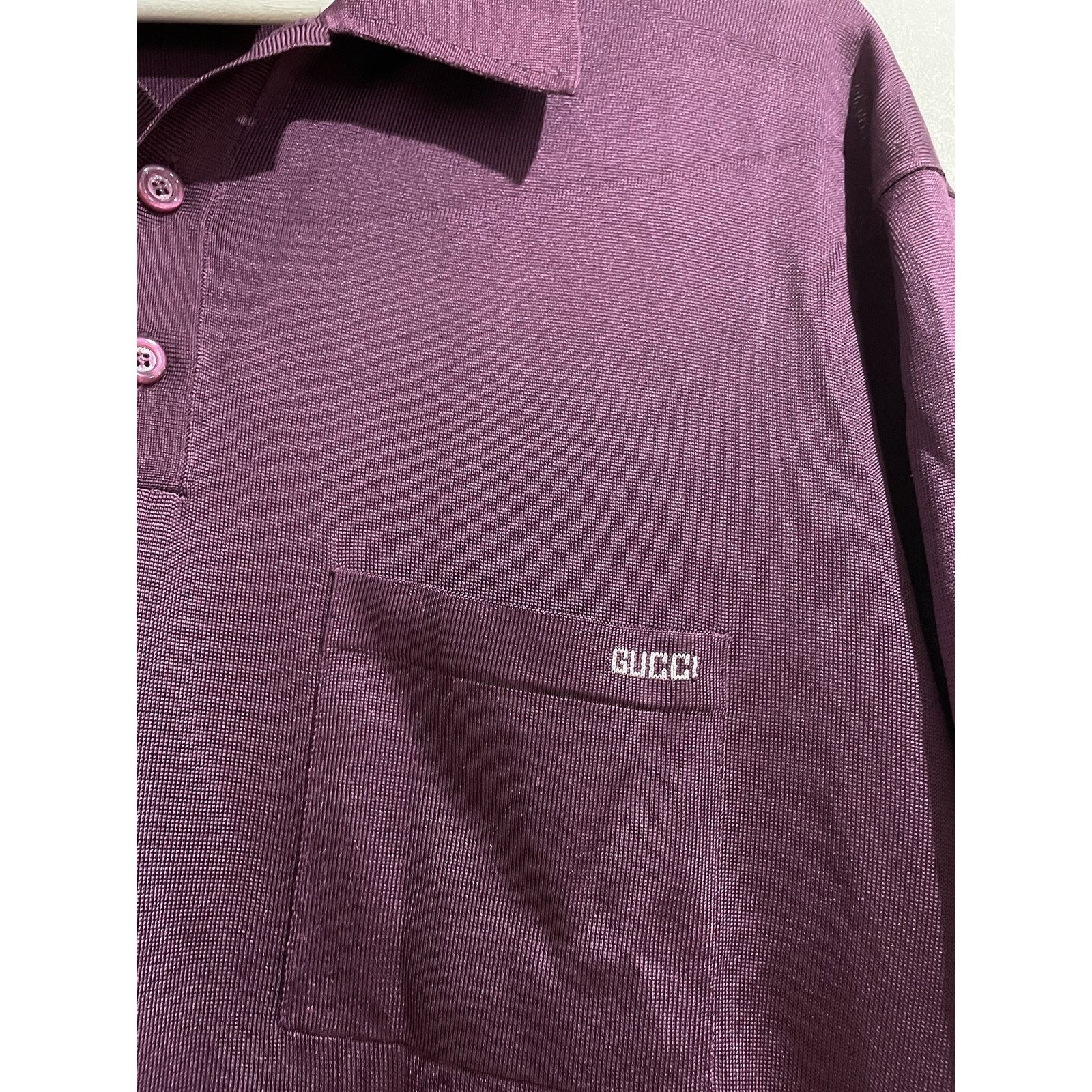 GUCCI RUNWAY POLO PURPLE SIZE XXL PREOWNED