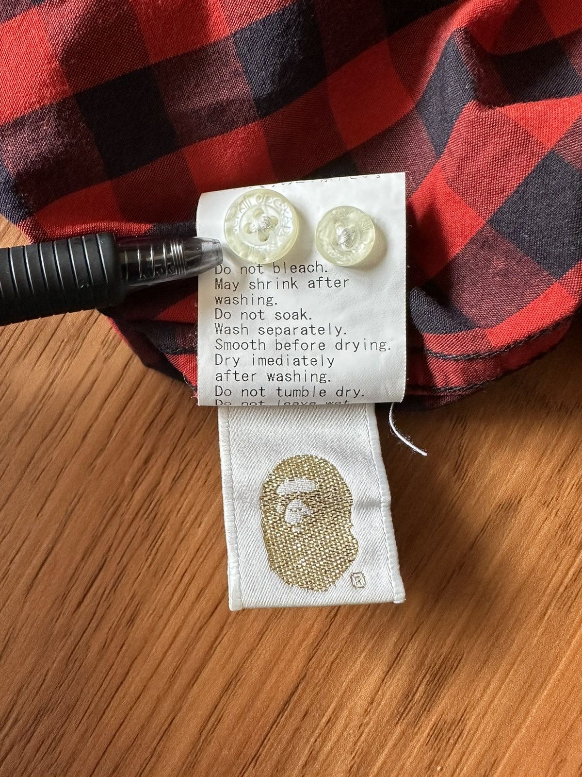 Bape Plaid Button Up Shirt Size S / US 4 / IT 40 - 12 Thumbnail