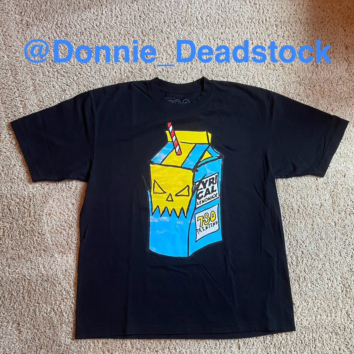 Asspizza Asspizza x Lyrical Lemonade - Carton Tee - Black - Large Size US L / EU 52-54 / 3 - 2 Thumbnail