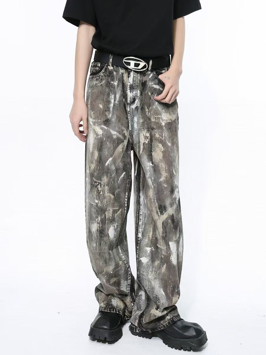 Japanese Brand × Jean Vintage patchwork camouflage casual jeans Size US 30 / EU 46 - 1 Thumbnail