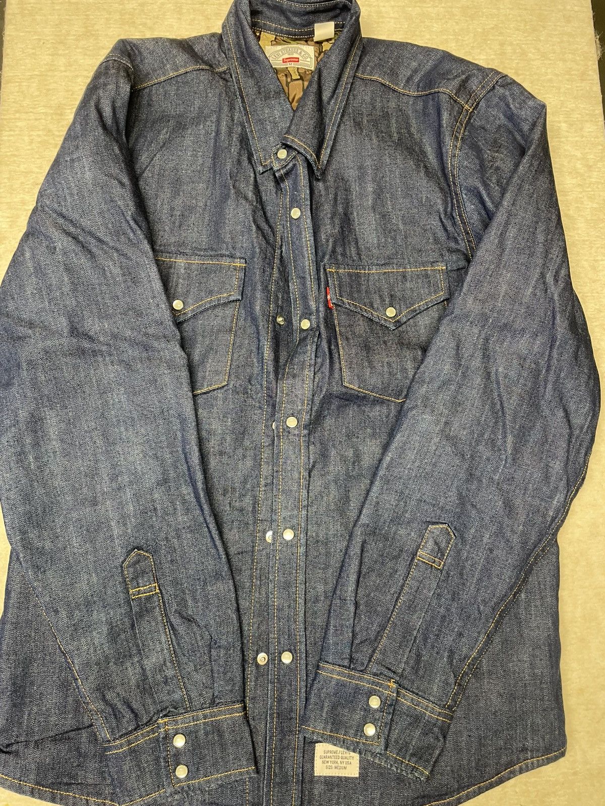 Levi's × Supreme Supreme FW13 western denim button up quilted Size US M / EU 48-50 / 2 - 11 Thumbnail