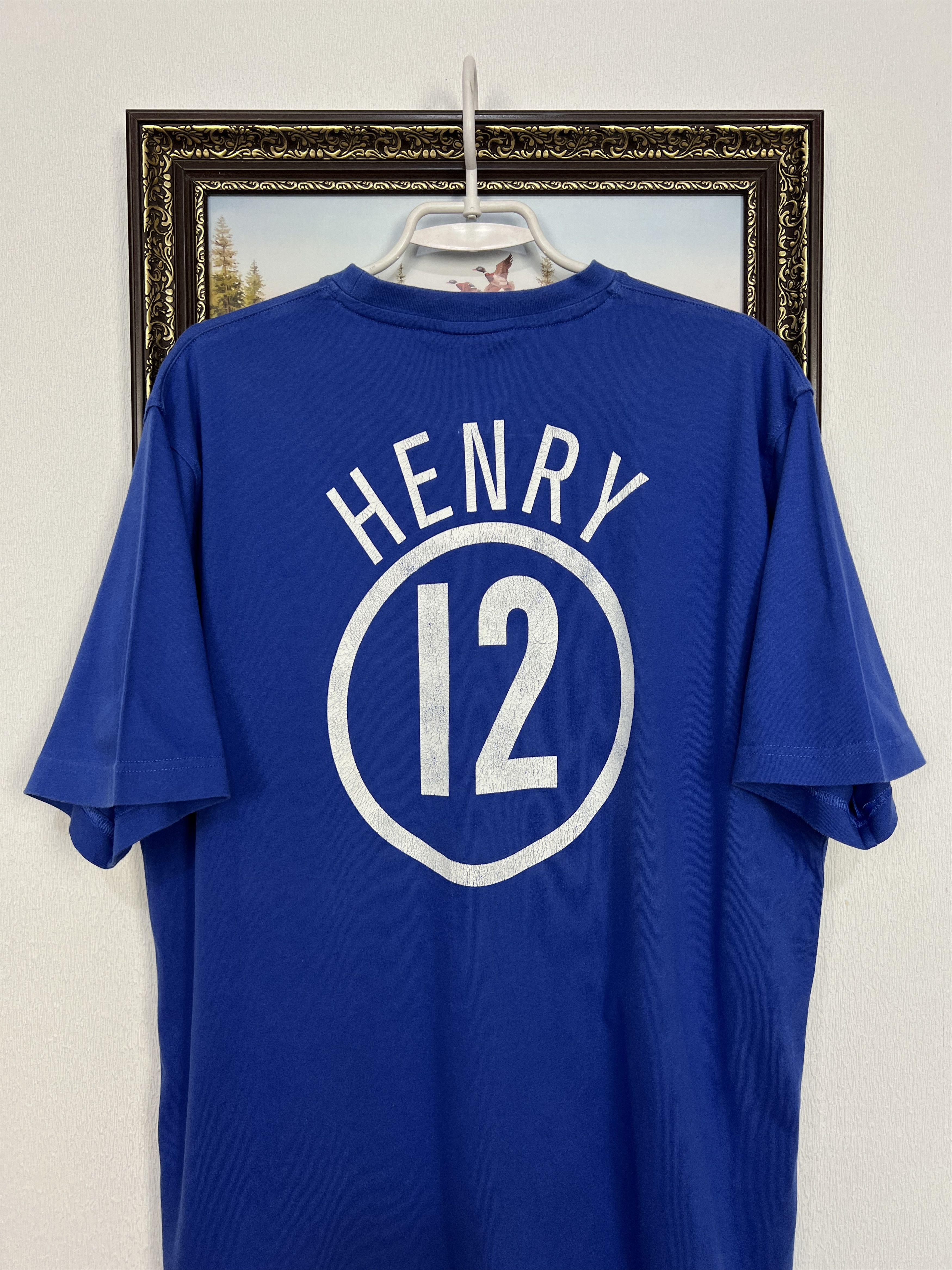 Nike Vintage Nike France Football Train Shirt #12 Henry Blue Size US XL / EU 56 / 4 - 13 Thumbnail