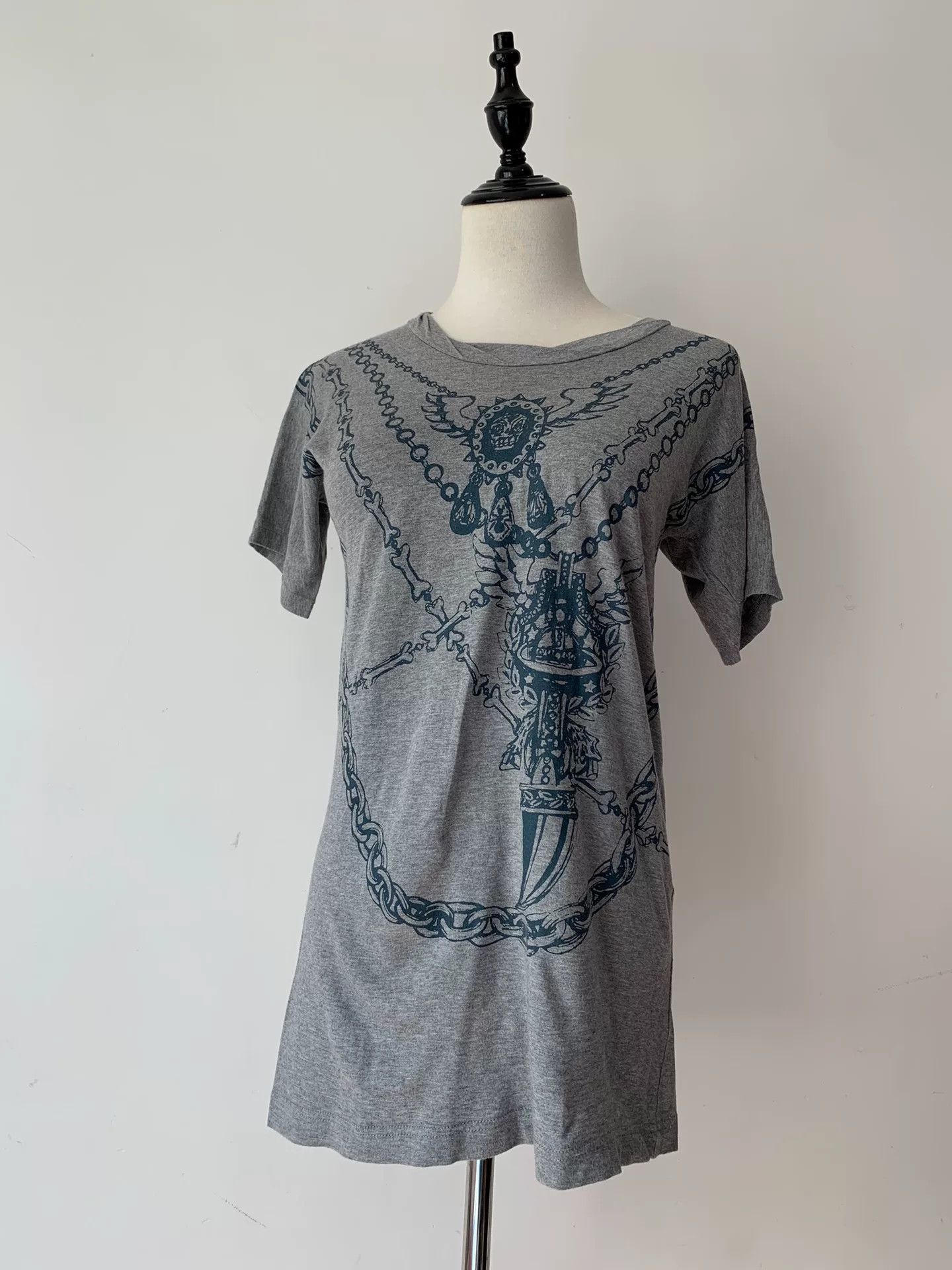 Vivienne Westwood vivienne westwood gray chain print t-shirt Size M / US 6-8 / IT 42-44 - 1 Thumbnail