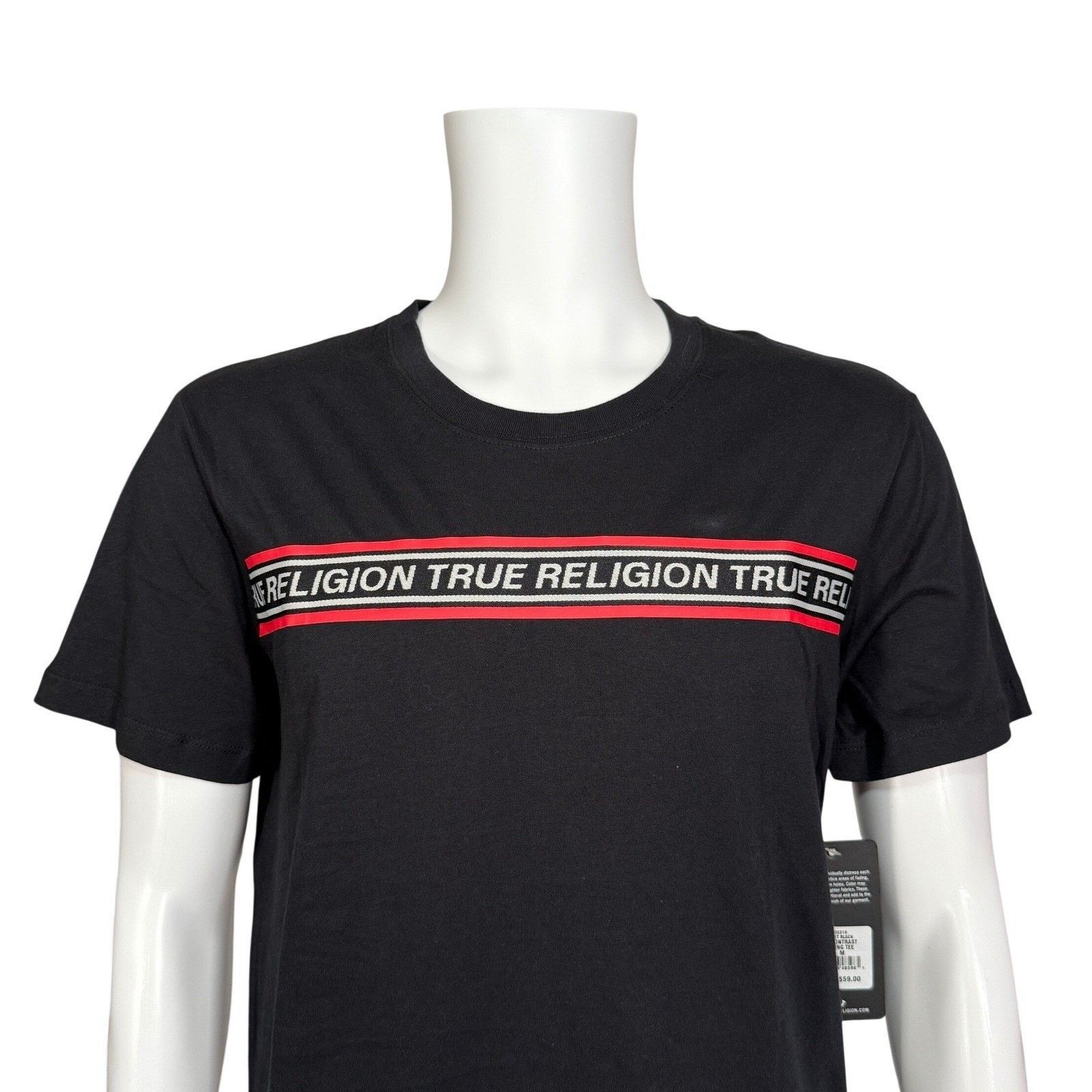 True Religion True Religion Black Contrast Logo Short Sleeve Tee Shirt M Size US M / EU 48-50 / 2 - 1 Thumbnail