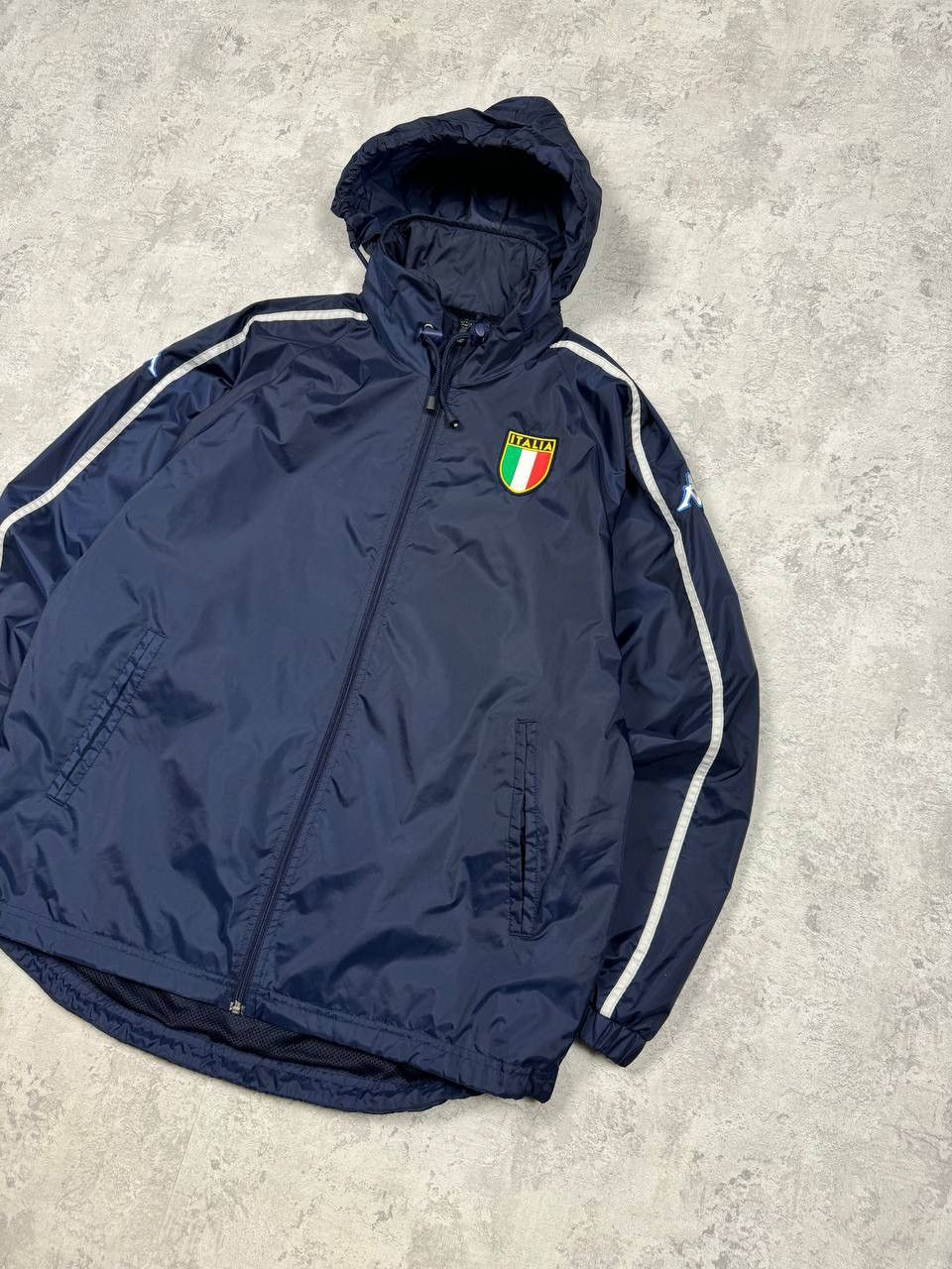 Kappa 2002 Italy World Cup Kappa Sideline Training Navy Jacket Size US M / EU 48-50 / 2 - 2 Thumbnail