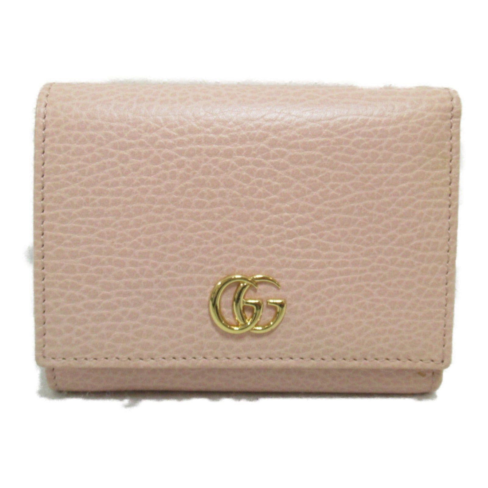 Gucci Gucci Double Hook Wallet Leather Pink Size ONE SIZE - 1 Thumbnail