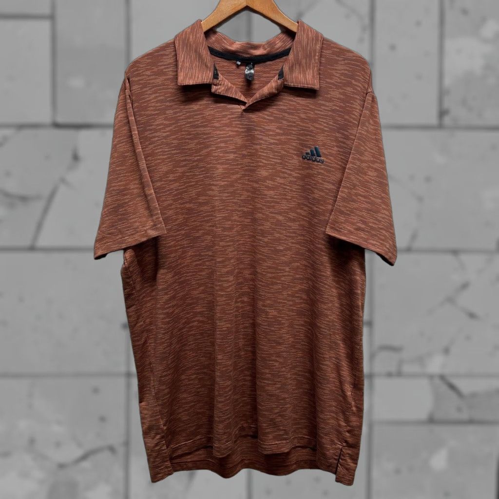 Adidas VINTAGE Adidas Polo Shirt Striped Red L Mens Size XL Size US L / EU 52-54 / 3 - 1 Thumbnail