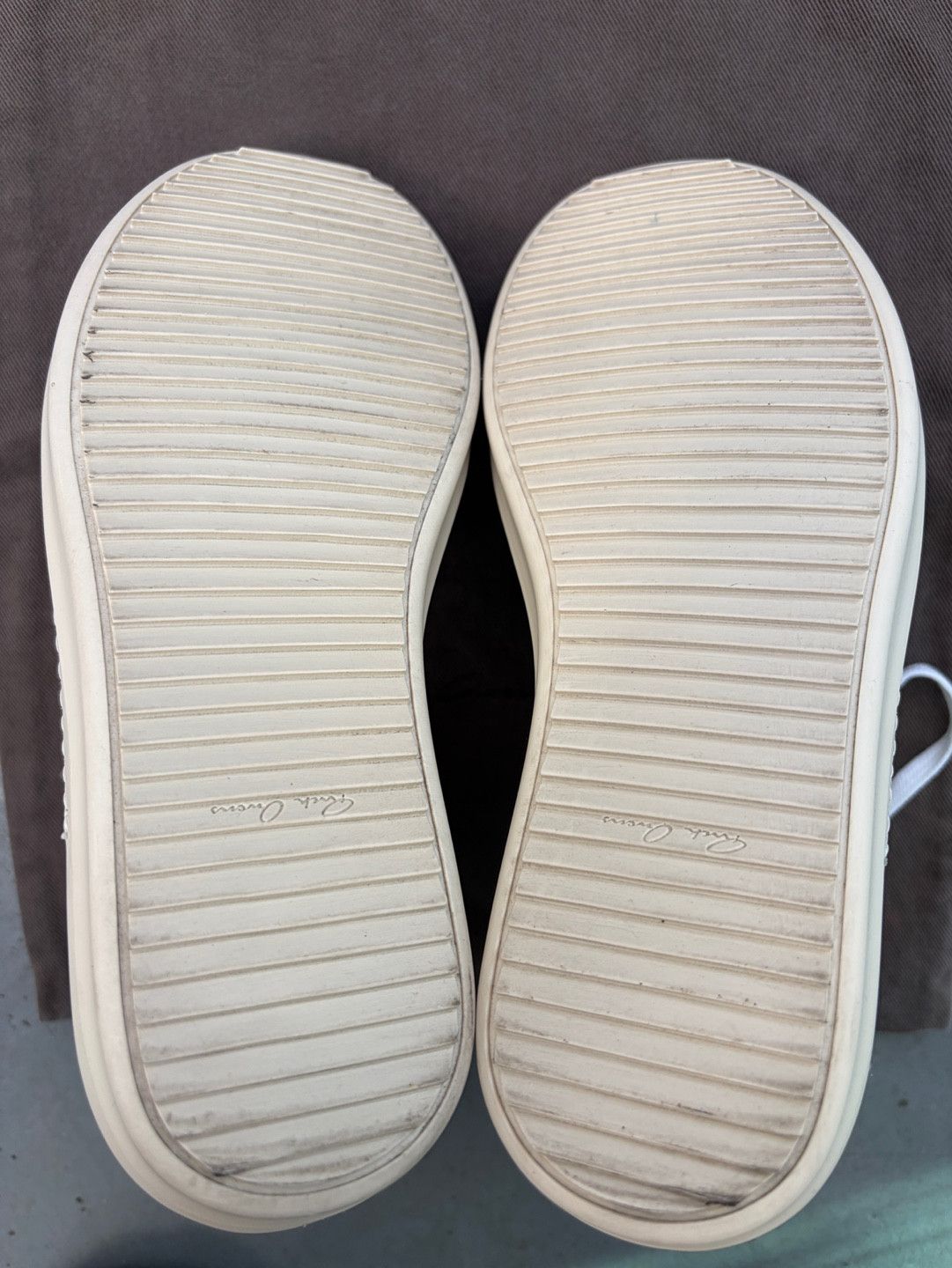 Rick Owens Rare Rick Owens F/W 12 Milk Leather Ramones High DRKSHDW Size US 8.5 / EU 41-42 - 15 Thumbnail