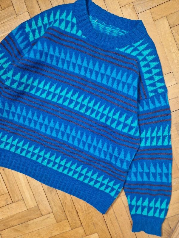 Vintage Vintage wool oversize sweater 90s japan avant garde Size US XL / EU 56 / 4 - 4 Thumbnail
