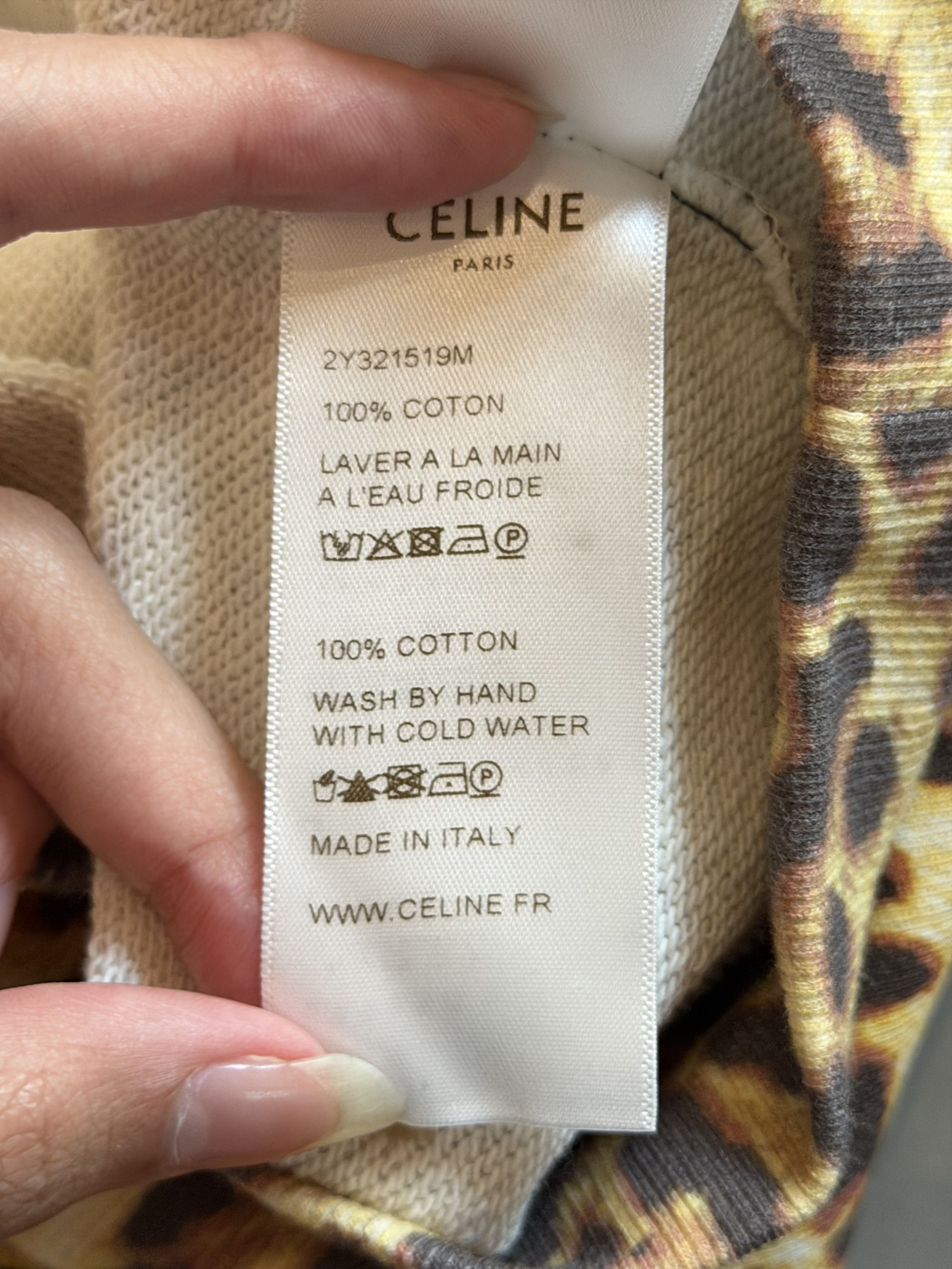 Celine CELINE SS2021 LEOPARD PRINT HOODIE Size US M / EU 48-50 / 2 - 7 Thumbnail