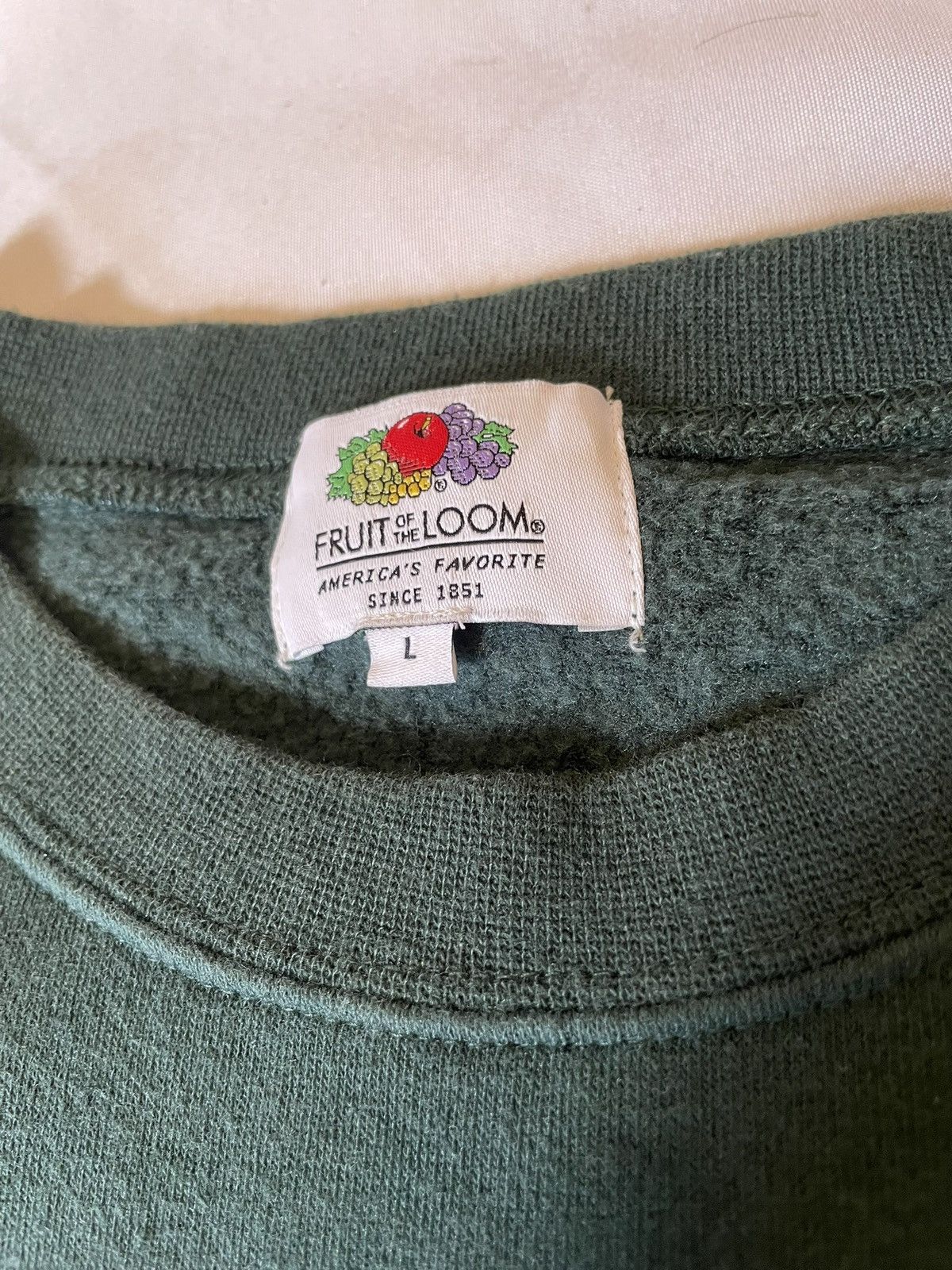 Fruit Of The Loom Fruit of the loom blank sweatshirt vintage dark green size L Size US L / EU 52-54 / 3 - 4 Thumbnail