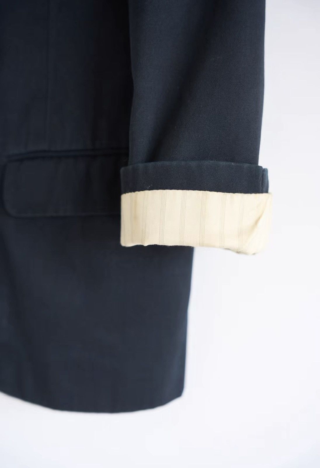 Yohji Yamamoto Yohji Yamamoto 80s Striped Cuffed Blazer J4 Size US S / EU 44-46 / 1 - 5 Thumbnail