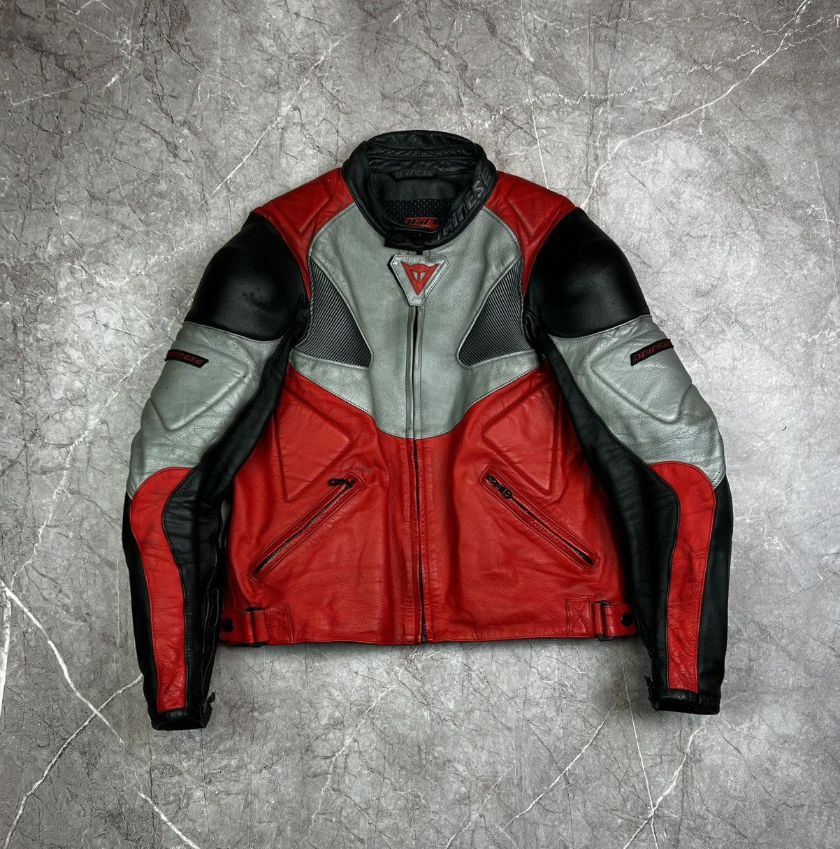 Dainese Racing Moto Leather Jacket Vintage Rare