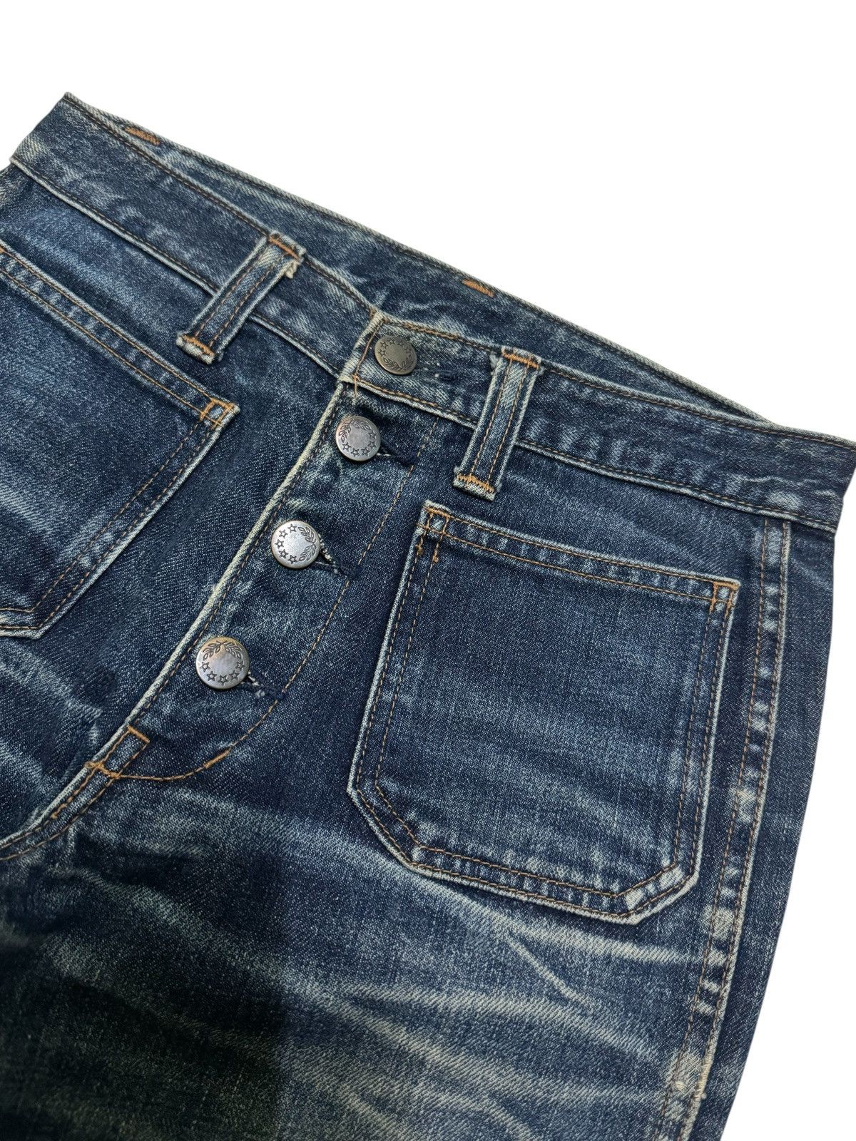 Hysteric Glamour Vintage Retro Blue Way Bell Bottom Boot Cut Flared Denim Size US 26 / EU 42 - 7 Thumbnail