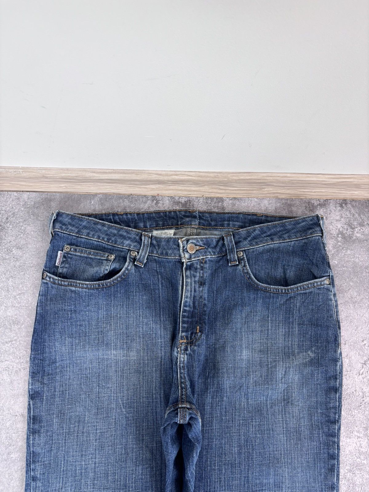 Carhartt Vintage Carhartt Faded Blue Boot Cut Flared Denim Jeans Size US 36 / EU 52 - 11 Thumbnail