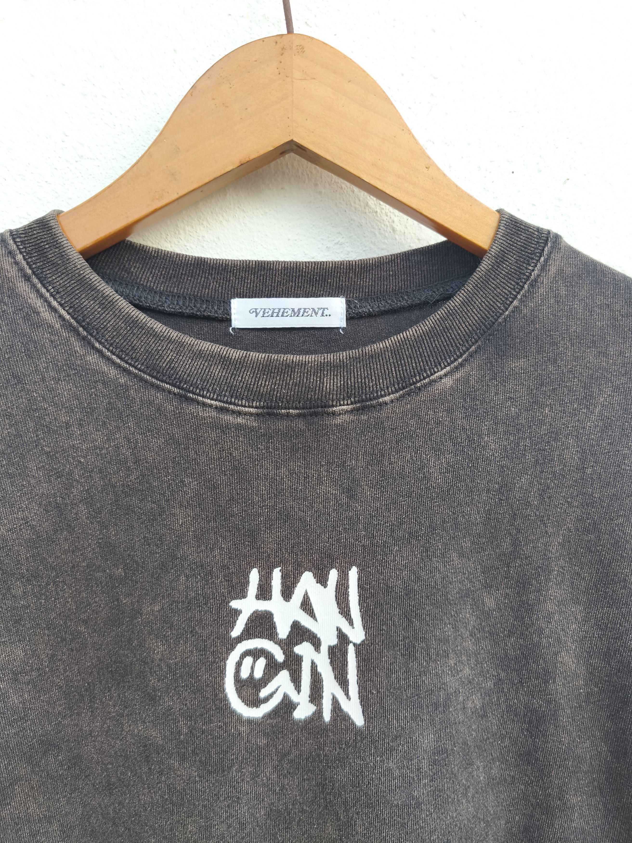 Japanese Brand 🔥 Vehement t shirt long sleeve faded black Size US L / EU 52-54 / 3 - 2 Thumbnail
