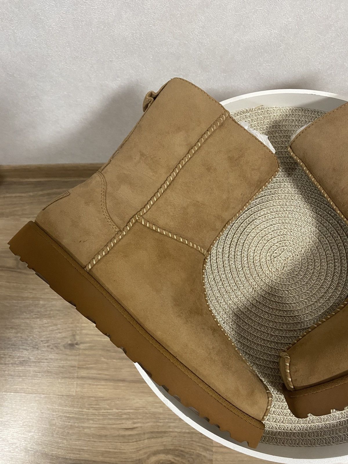Eckhaus Latta Ugg X Eckhaus Latta Square Toe Camel Suede Boots Size: 37 Size US 7 / IT 37 - 2 Thumbnail