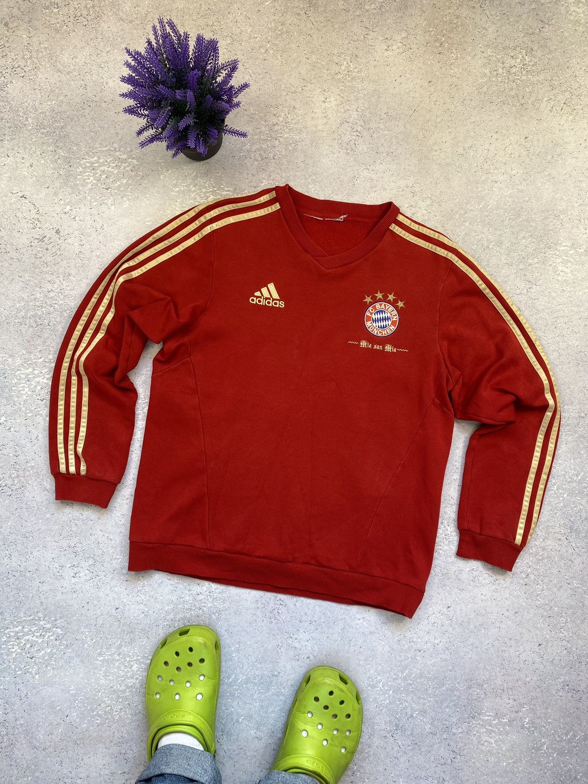 Adidas × Vintage Vintage Adidas Bayern Munich Soccer Sweatshirt Size US M / EU 48-50 / 2 - 1 Thumbnail
