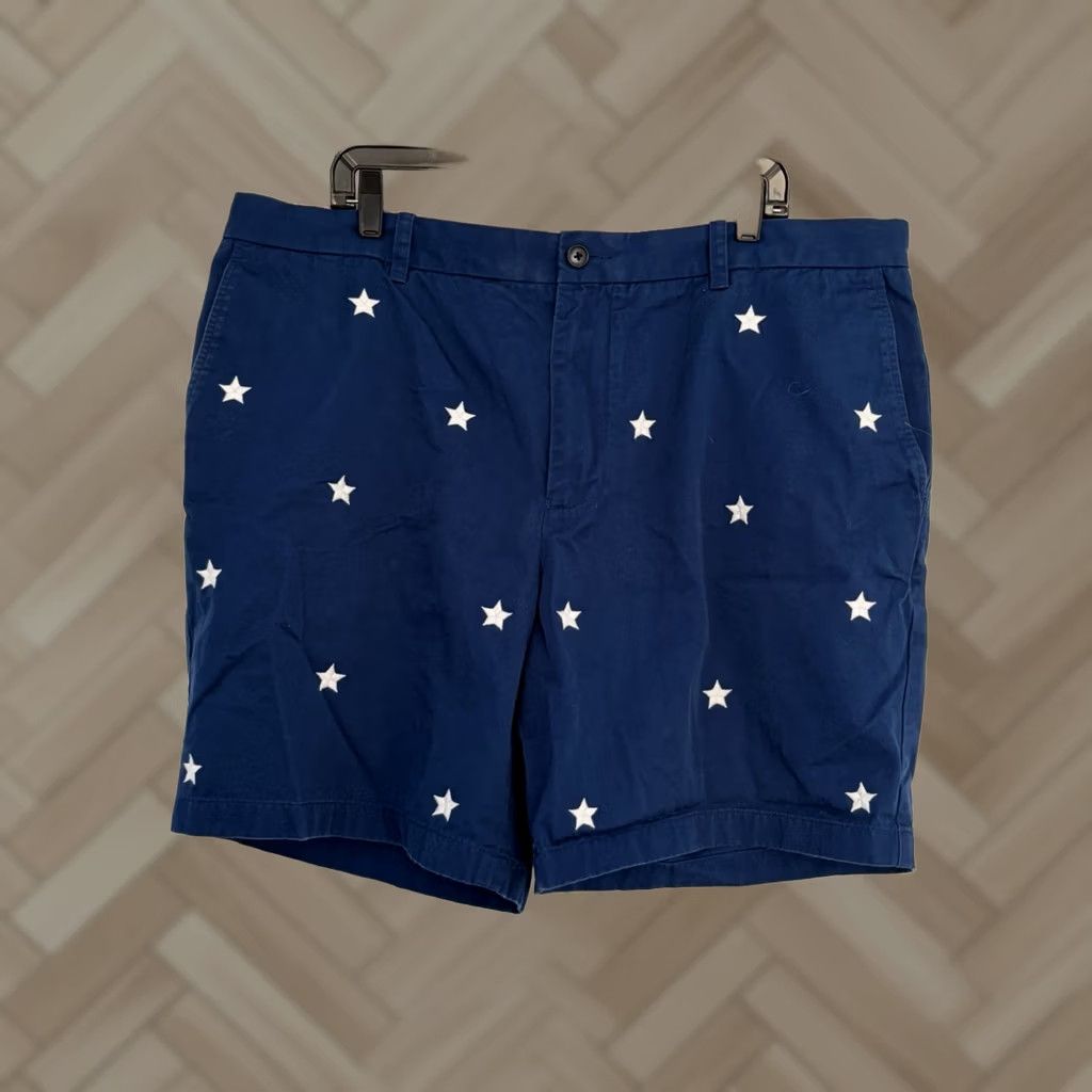 Southern Tide Southern Tide Shorts Mens Blue Chino 8” Stretch Stars Spangled America sz 42 Size US 42 / EU 58 - 1 Thumbnail