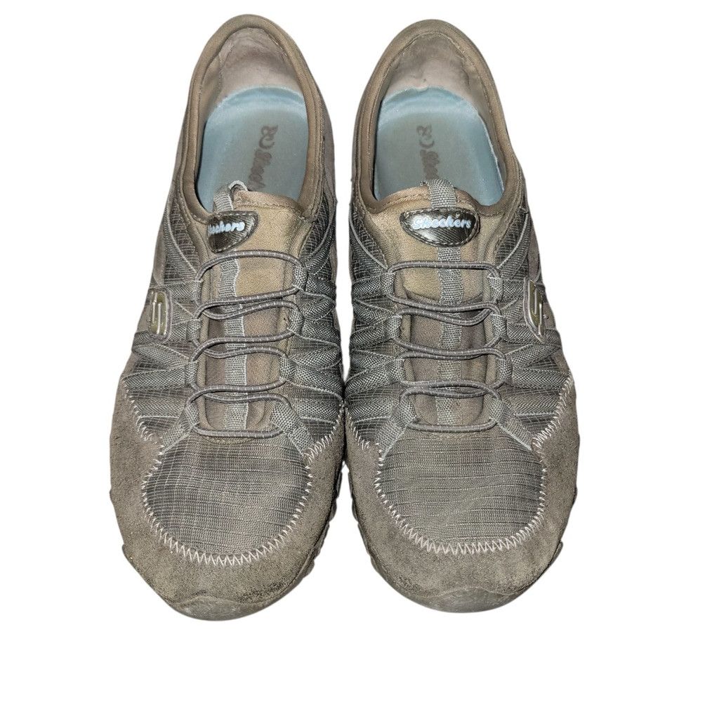 SKECHERS Skechers Slip-on Women's Size 9 Suede Grey/Blue Flat Shoes Size US 9 / IT 39 - 4 Thumbnail