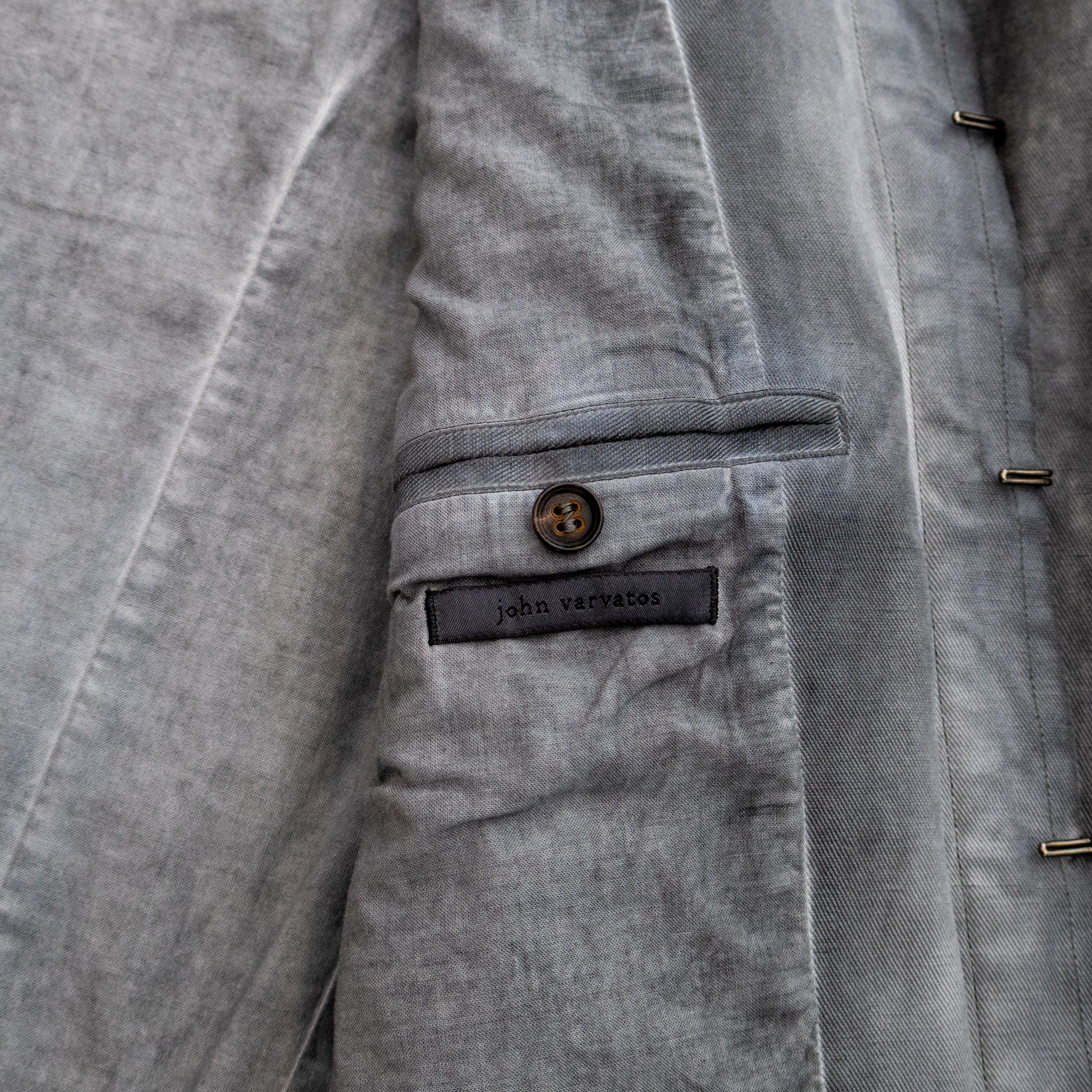 John Varvatos ohn Varvatos Cold Water Dye Hook & Bar Jacket Tailored Sz 40 Size 40S - 11 Thumbnail