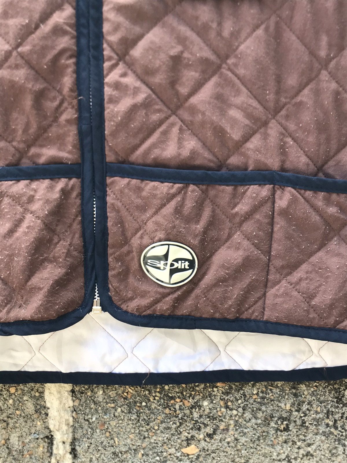 Split 🔥Vintage 90s Split Zip Quilted Vest- One Size Size US M / EU 48-50 / 2 - 3 Thumbnail
