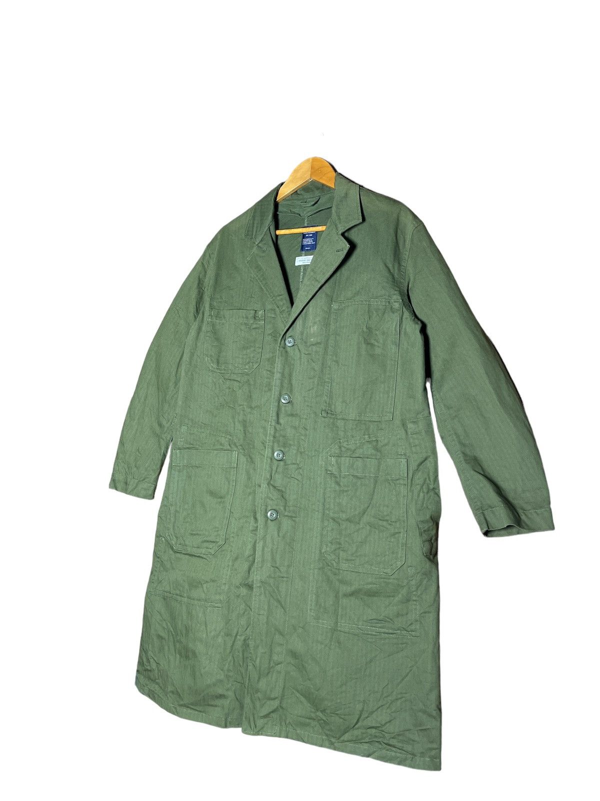 Japanese Brand Back Number "Washi Denim" Long Coat Size US S / EU 44-46 / 1 - 3 Thumbnail