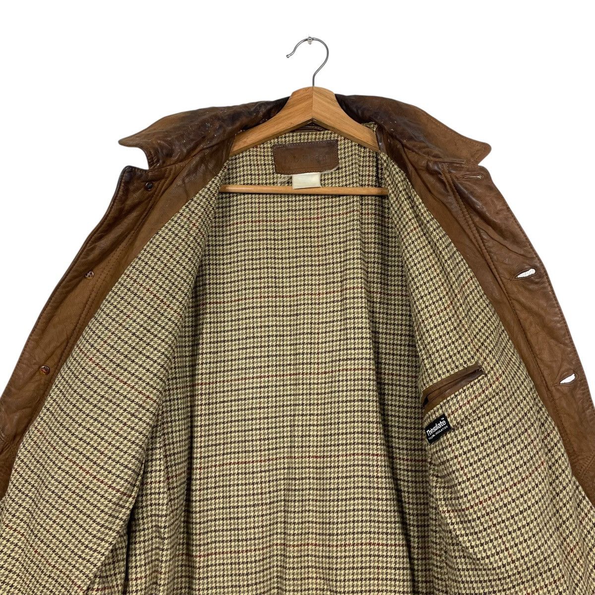 L.L. Bean × Vintage 💥MOLESKIN LEATHER LL BEAN RICH BROWN JACKET Size US L / EU 52-54 / 3 - 12 Thumbnail