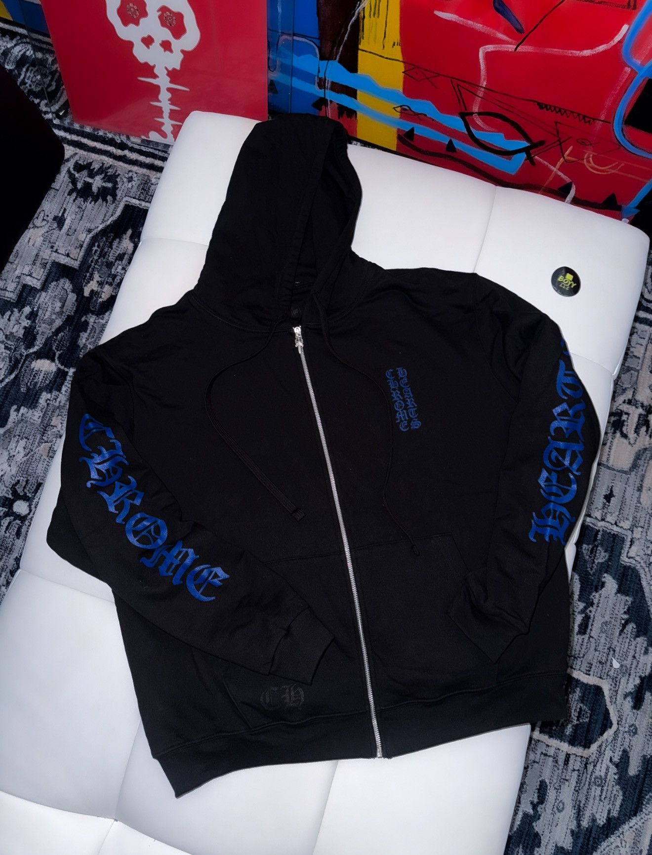 Chrome Hearts Chrome hearts thermal lining logo hoodie Size US L / EU 52-54 / 3 - 1 Thumbnail