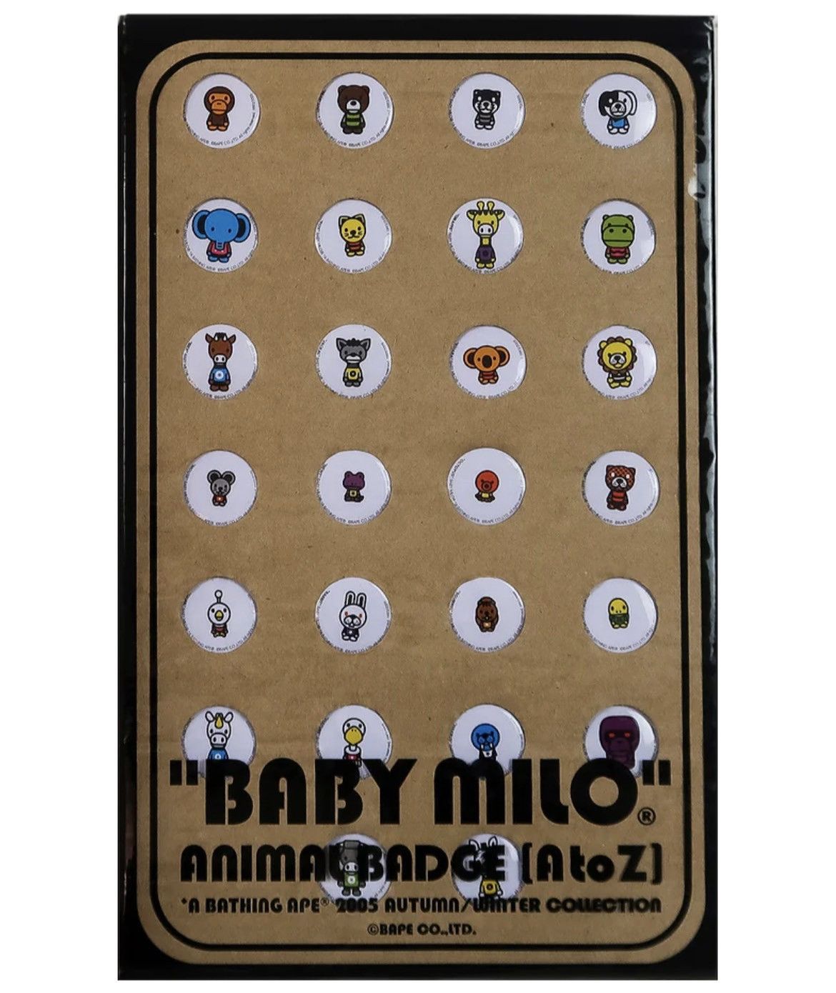 Bape BAPE 2005 BABY MILO & FRIENDS Pin Button Badge Set Size ONE SIZE - 1 Preview