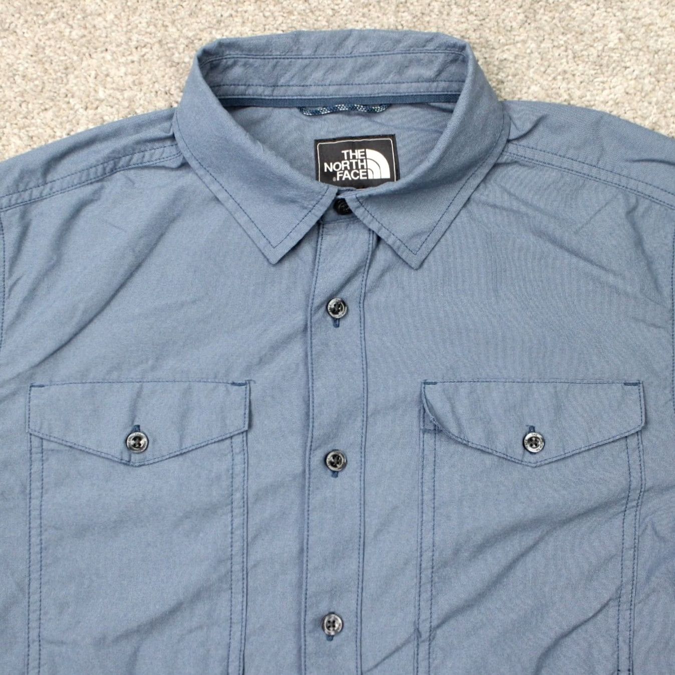 The North Face The North Face Shirt Men Medium Blue Monanock Utility Double Pocket Short Sleeve Size US M / EU 48-50 / 2 - 5 Thumbnail